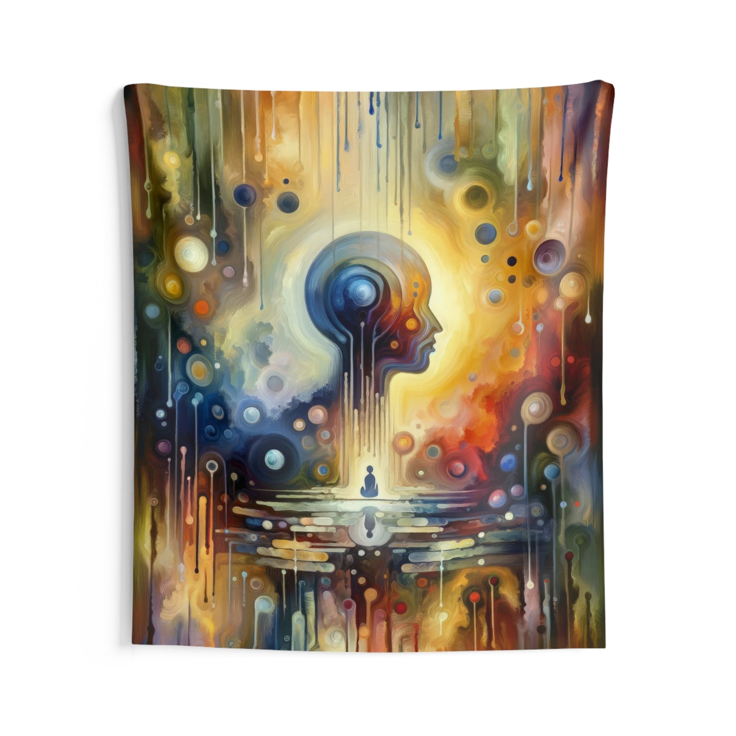 Reflective Oneness Healing Indoor Wall Tapestries