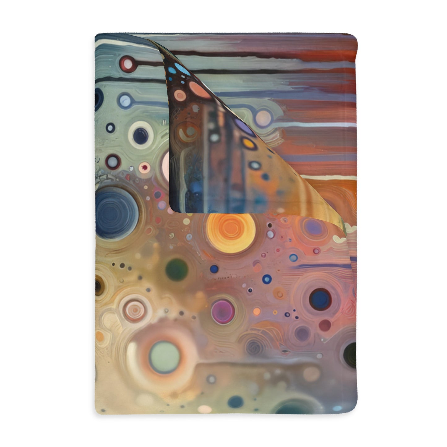 Echoed Intrinsic Universality Velveteen Microfiber Blanket (Two-sided print)