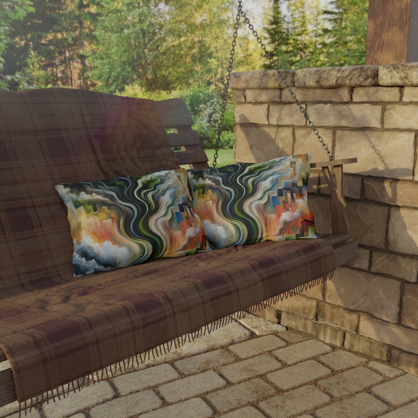 Eternal Digital Contrast Outdoor Pillows