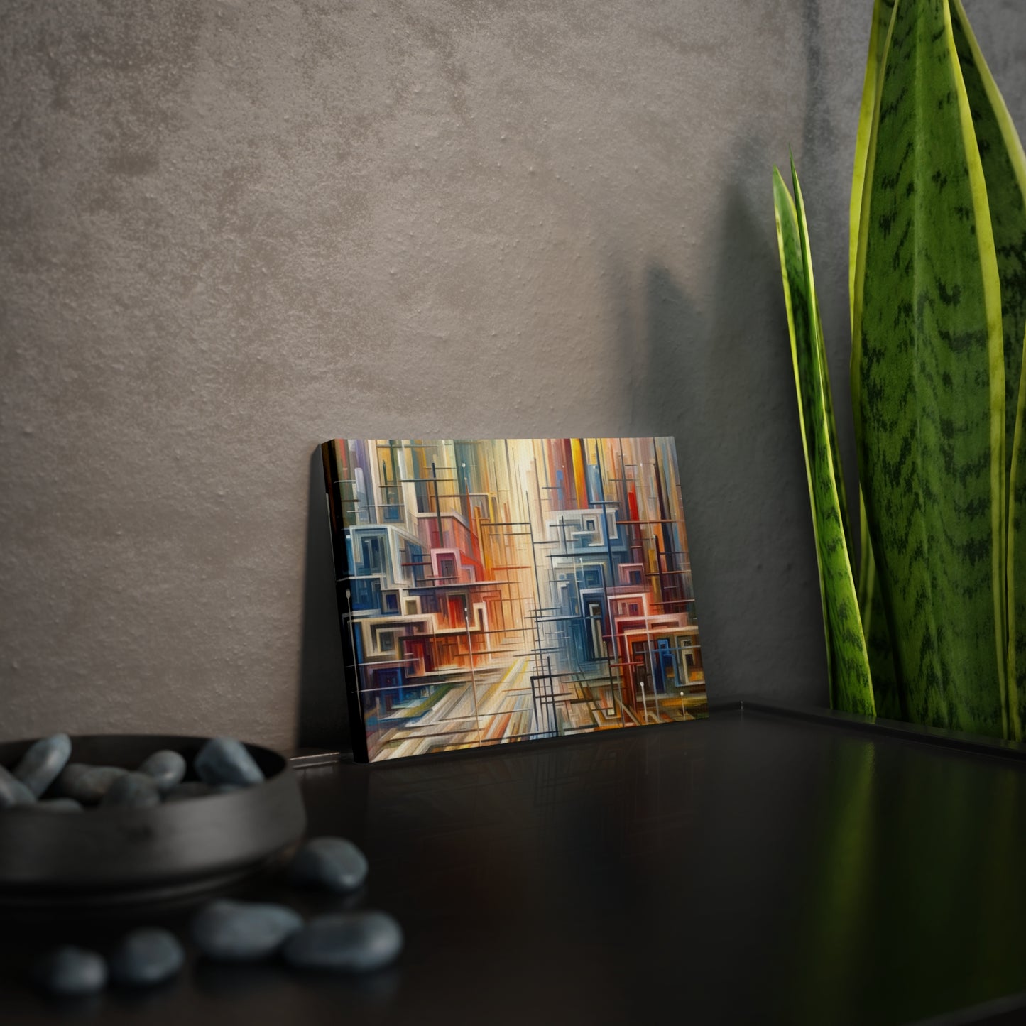 Urban Flow Interconnectedness Canvas Photo Tile