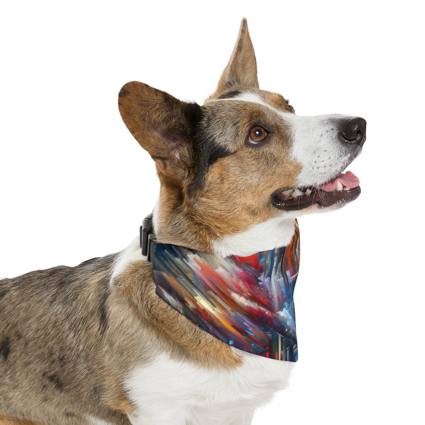 Digital Chaos Symphony Pet Bandana Collar