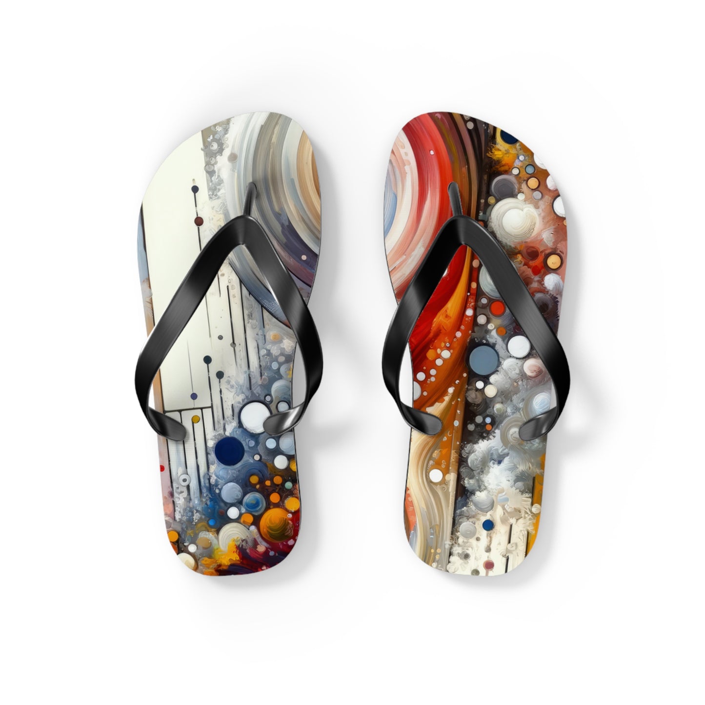Harmonic Swirl Elegance Flip Flops
