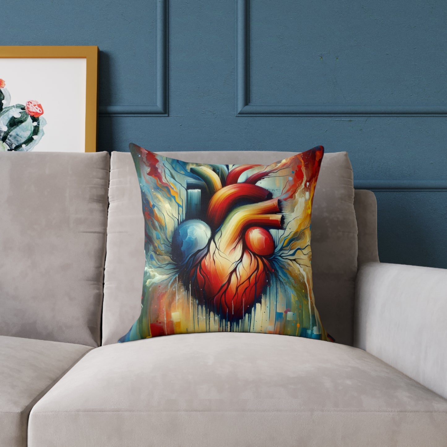 Humanity Heart Unveiled Spun Polyester Pillow