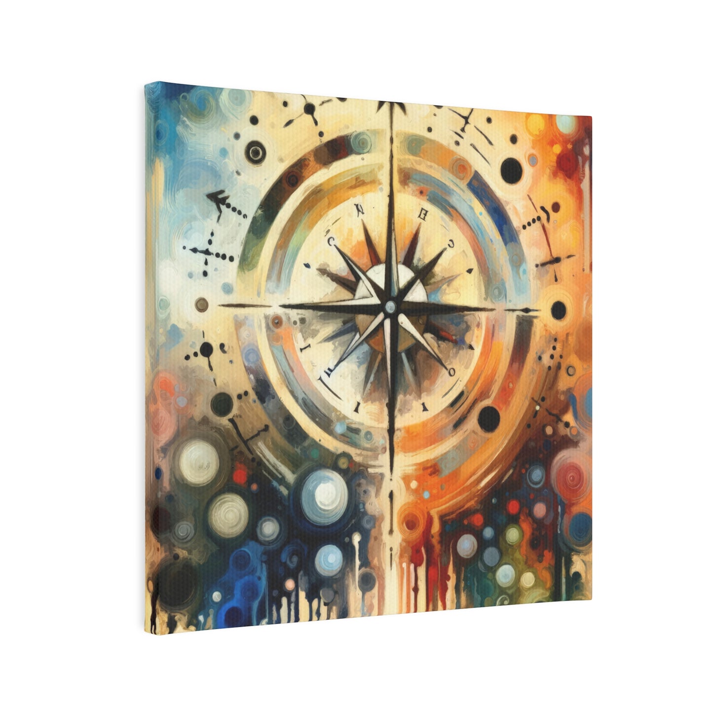 Guidance Abstract Compass Canvas Photo Tile