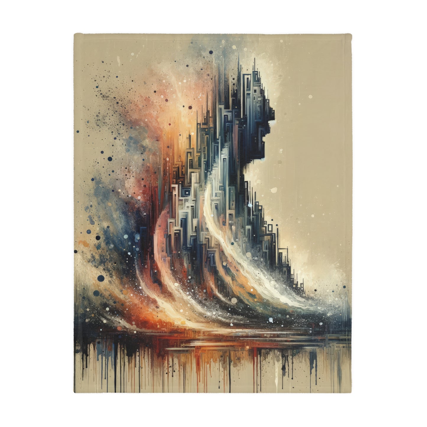 Enduring Echoes Resonance Velveteen Microfiber Blanket (Two-sided print)