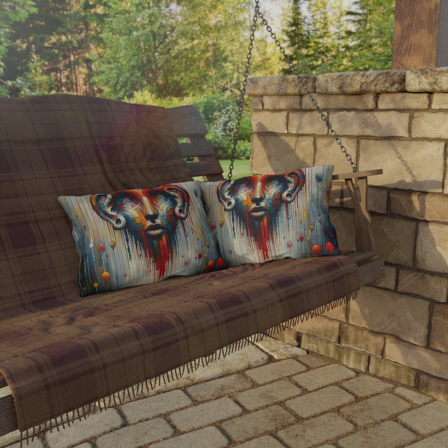 Ears Heart Expression Outdoor Pillows