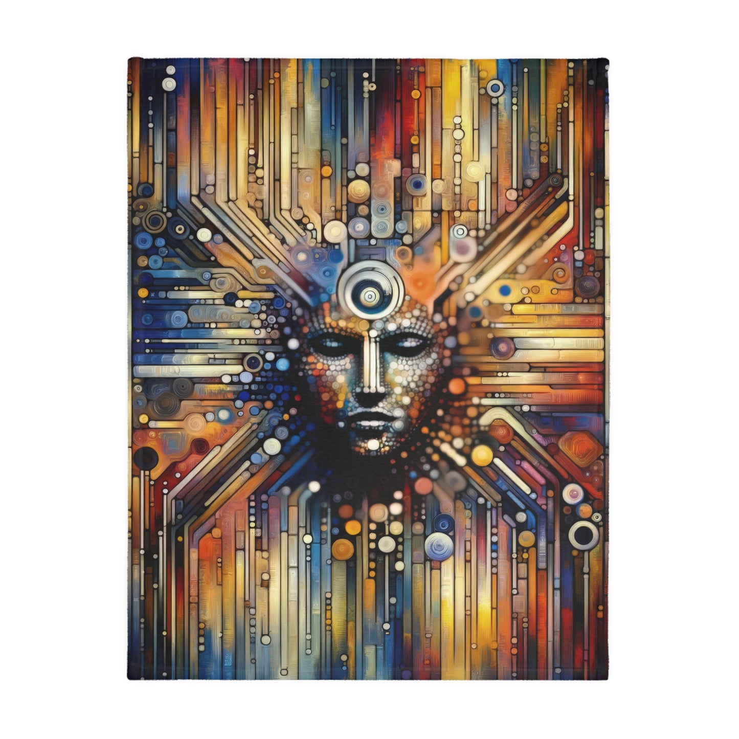 Digital Rhythm Tapestry Velveteen Microfiber Blanket (Two-sided print)