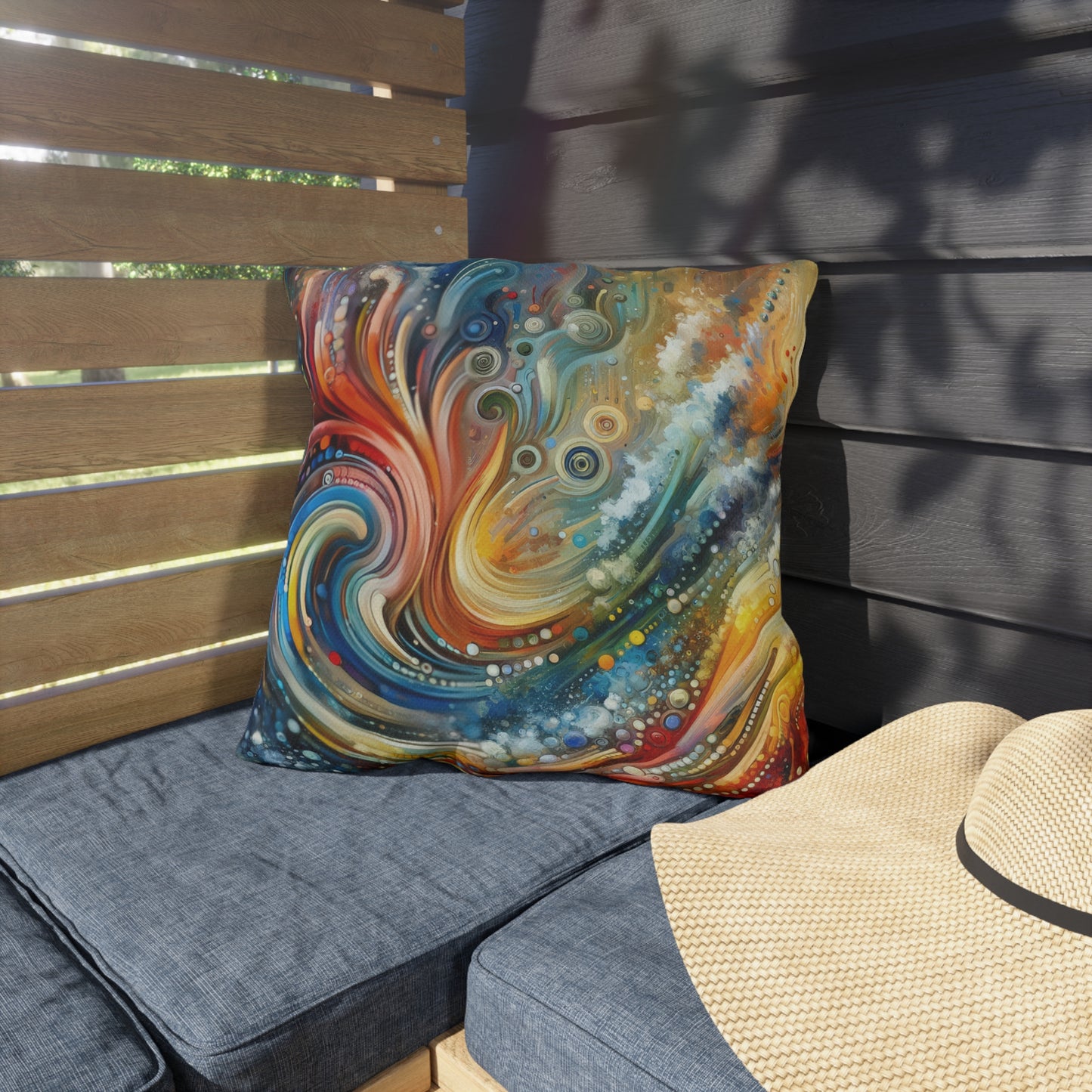 Dynamic Unity Tapestry Outdoor Pillows