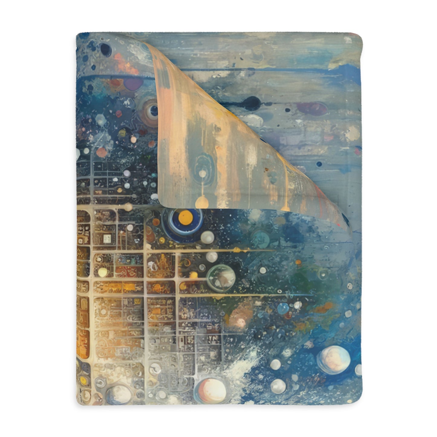 Integral Harmony Existence Velveteen Microfiber Blanket (Two-sided print)