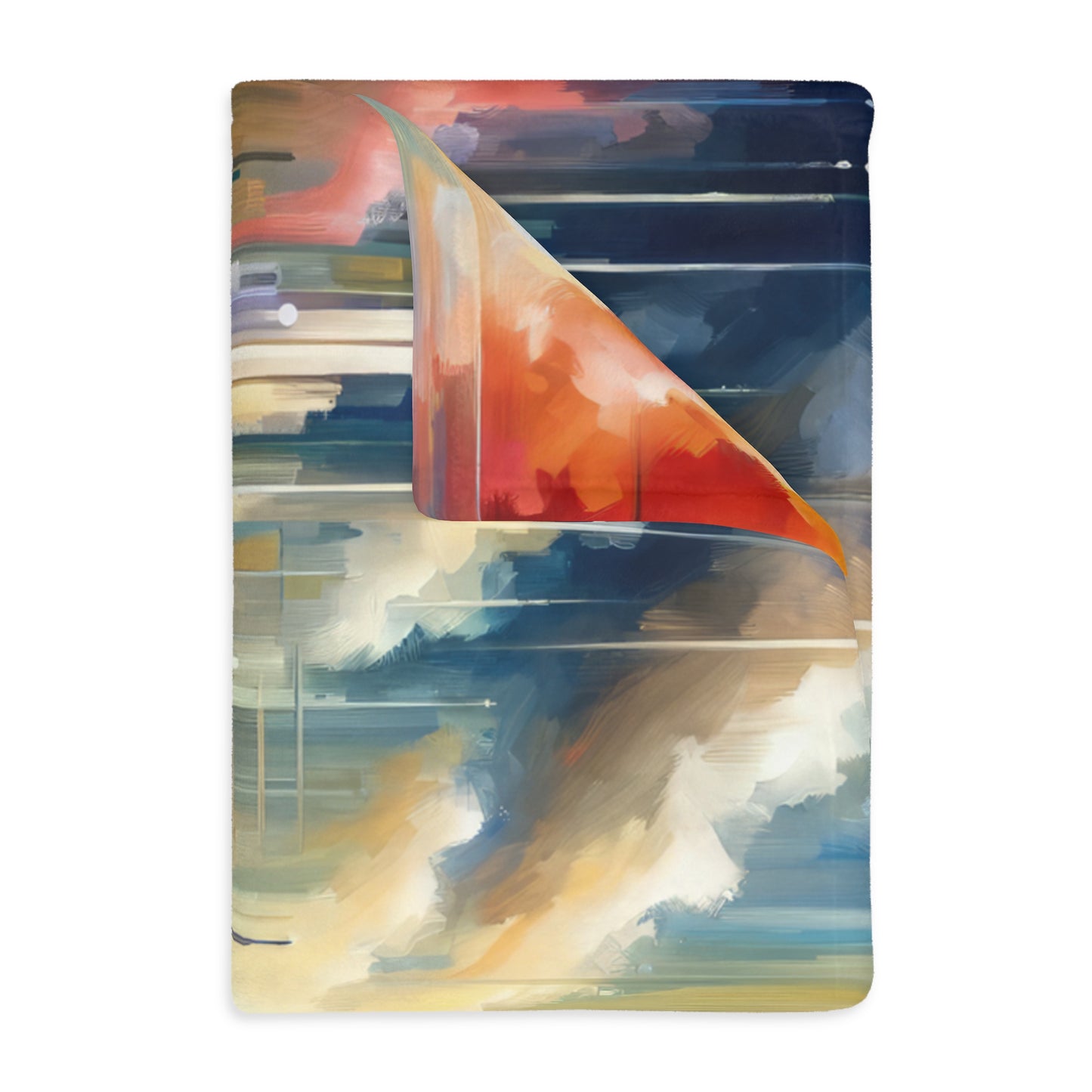 Urban Flow Interconnectedness Velveteen Microfiber Blanket (Two-sided print)