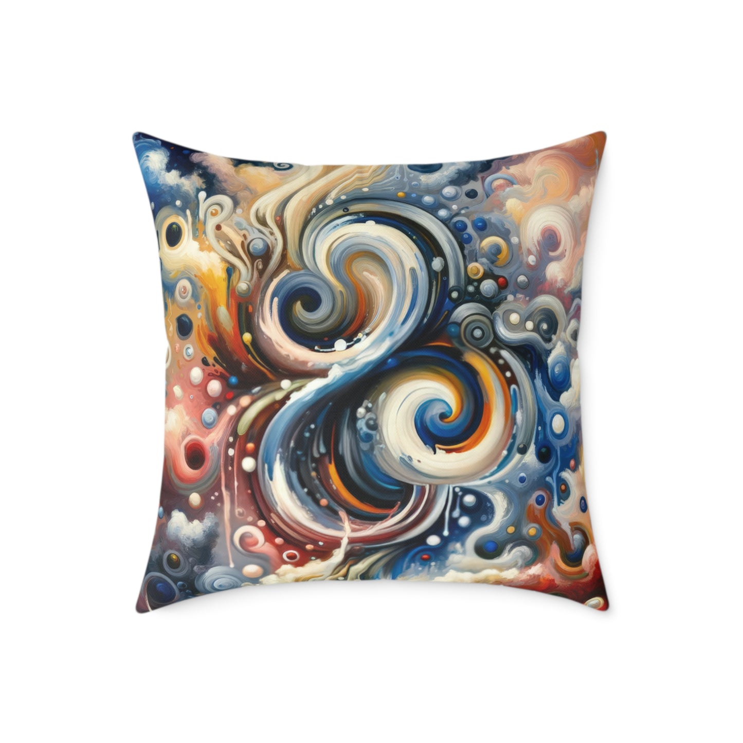 Paradoxical Embrace Tachism Spun Polyester Pillow