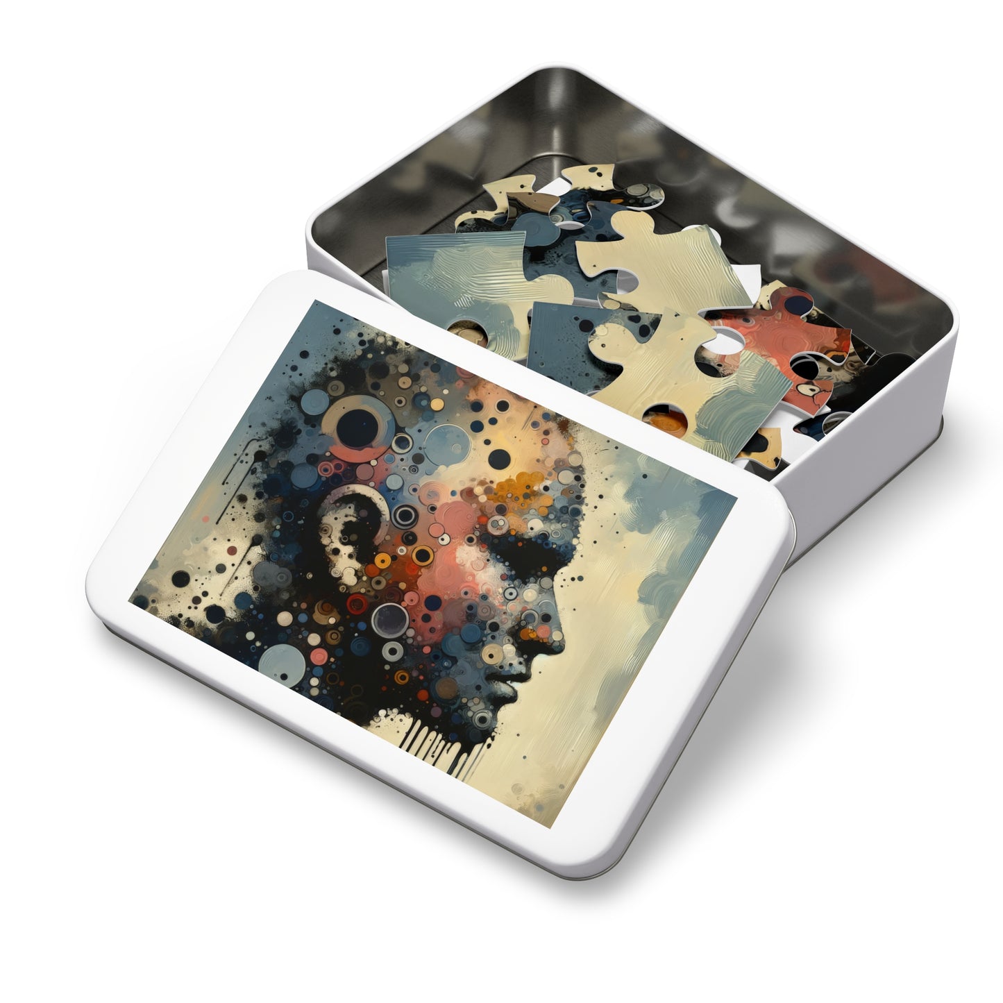 Reflective Tachism Contemplation Jigsaw Puzzle (30, 110, 252, 500,1000-Piece)