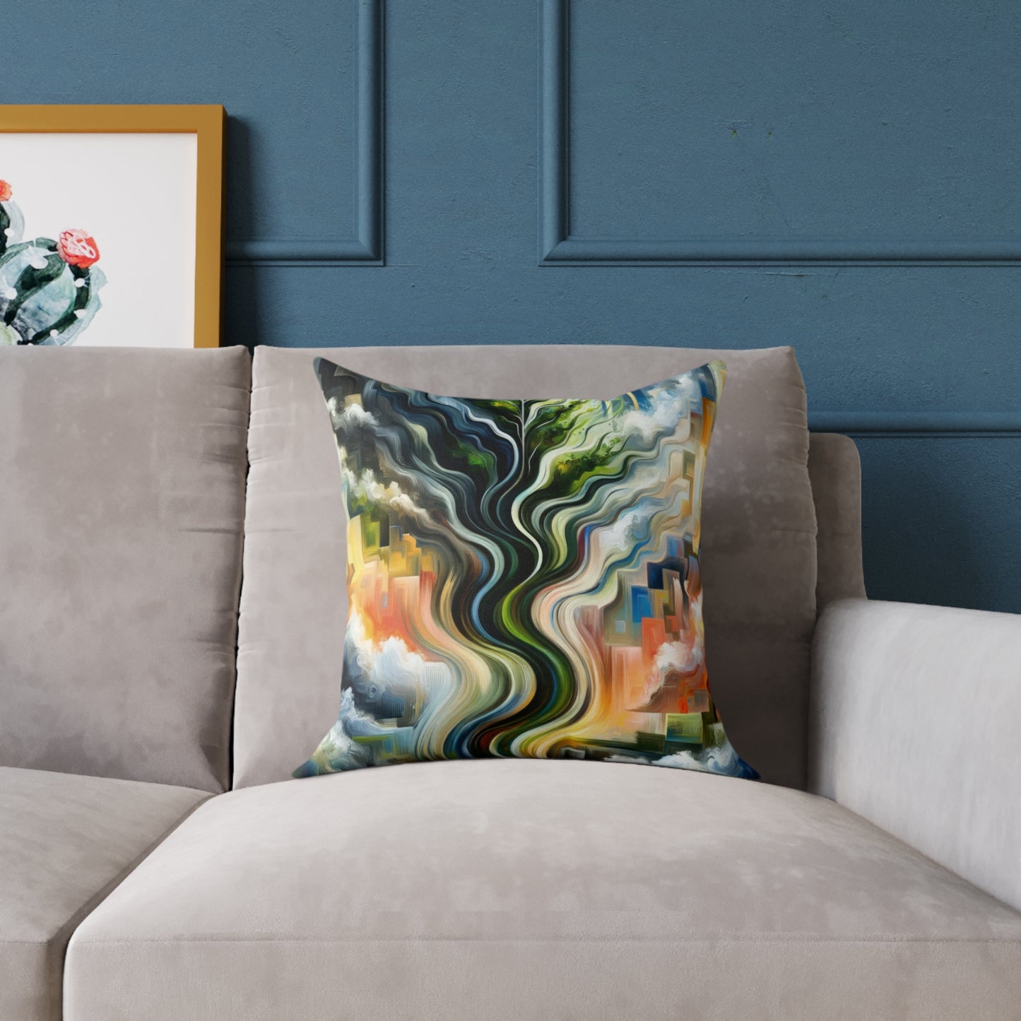Eternal Digital Contrast Spun Polyester Pillow