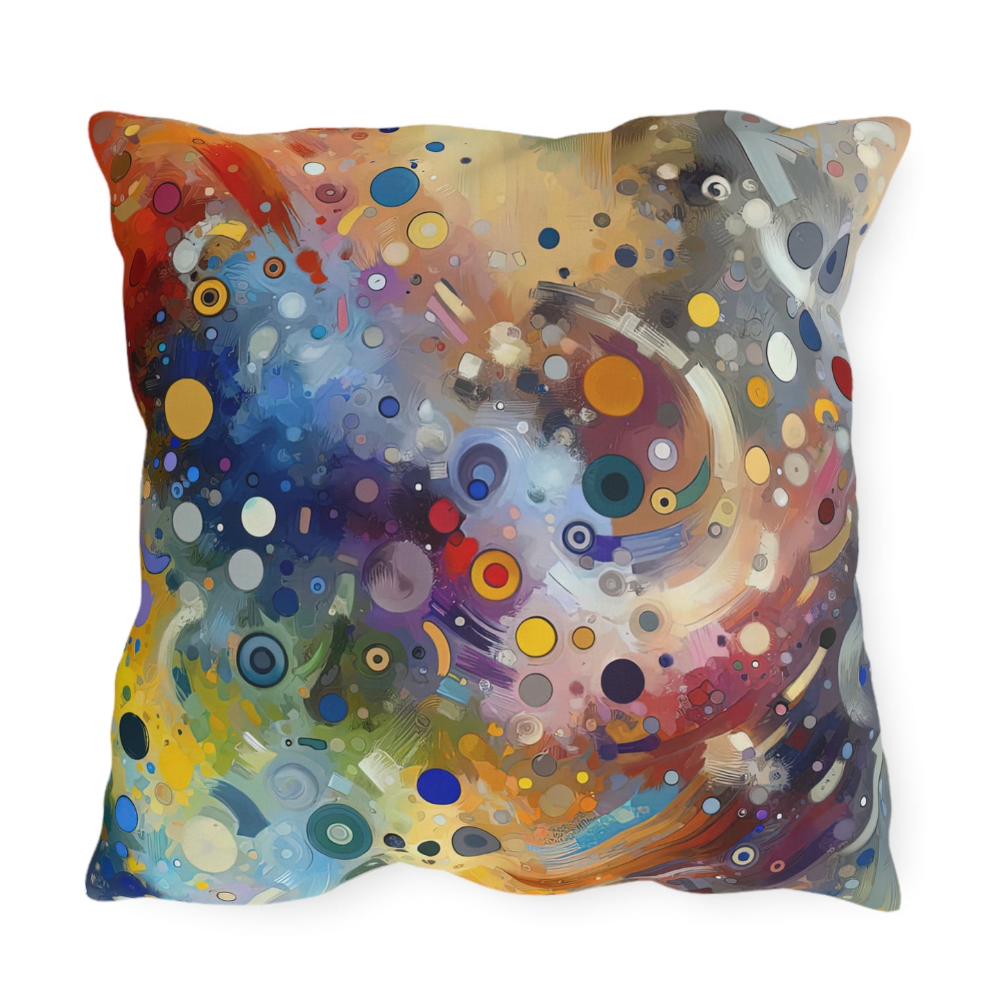 Humorous Unified Tachism Outdoor Pillows