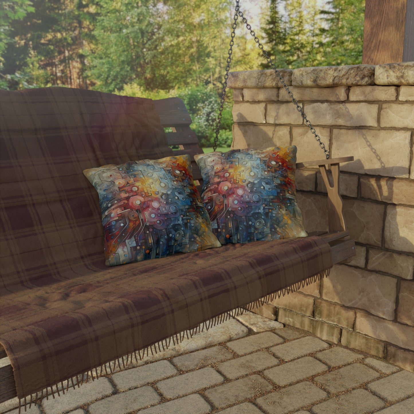 Empathy Scaffold Unity Outdoor Pillows