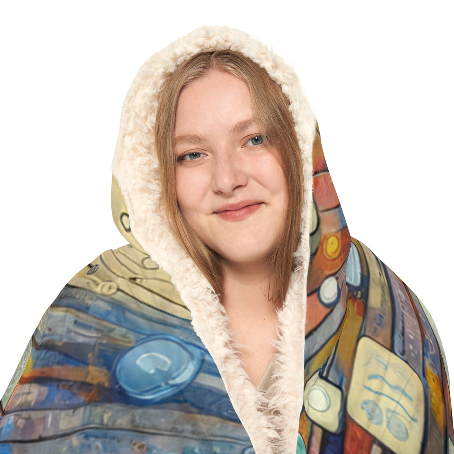 Digital Tapestry Weaving Snuggle Blanket
