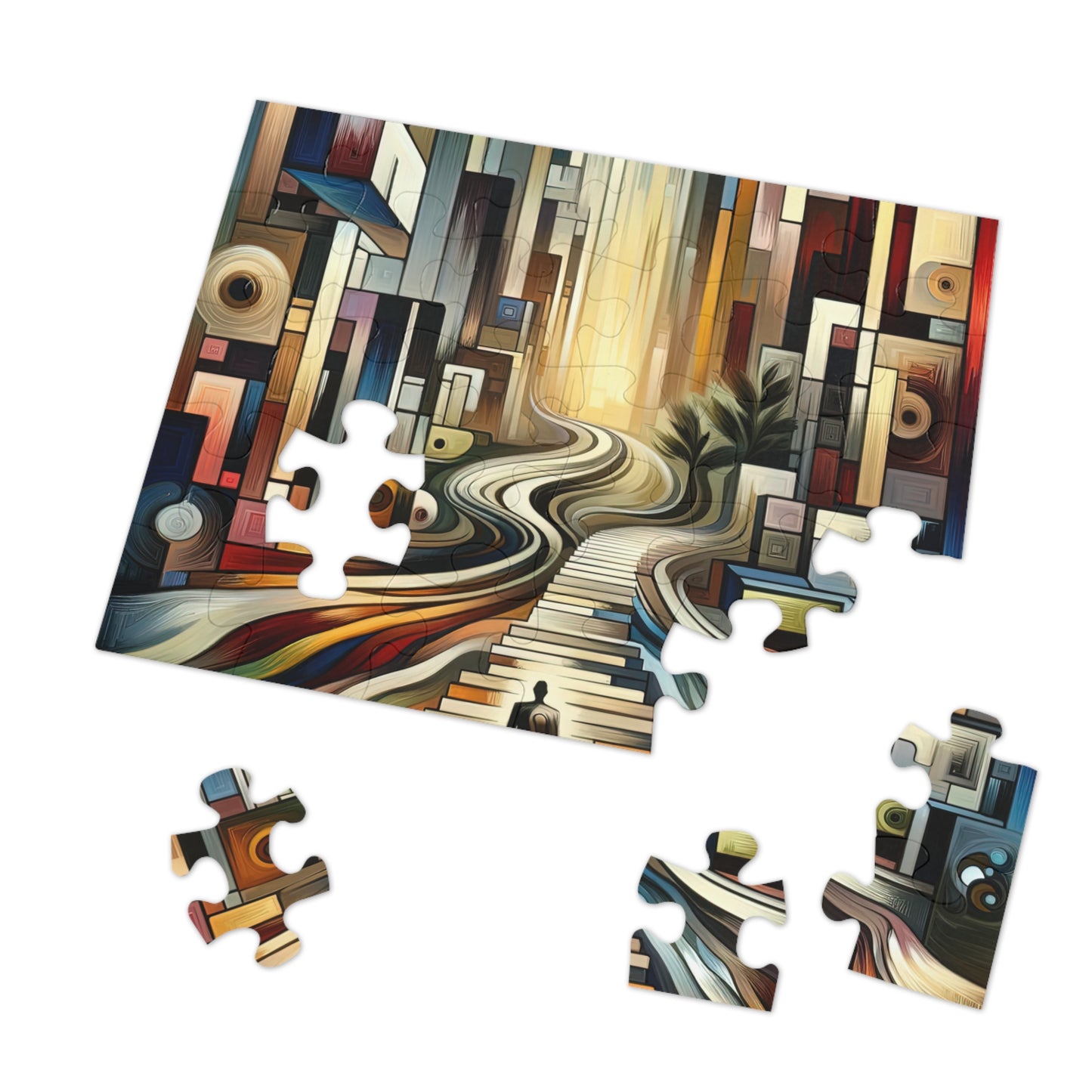 Relatable Journey Abstraction Jigsaw Puzzle (30, 110, 252, 500,1000-Piece)
