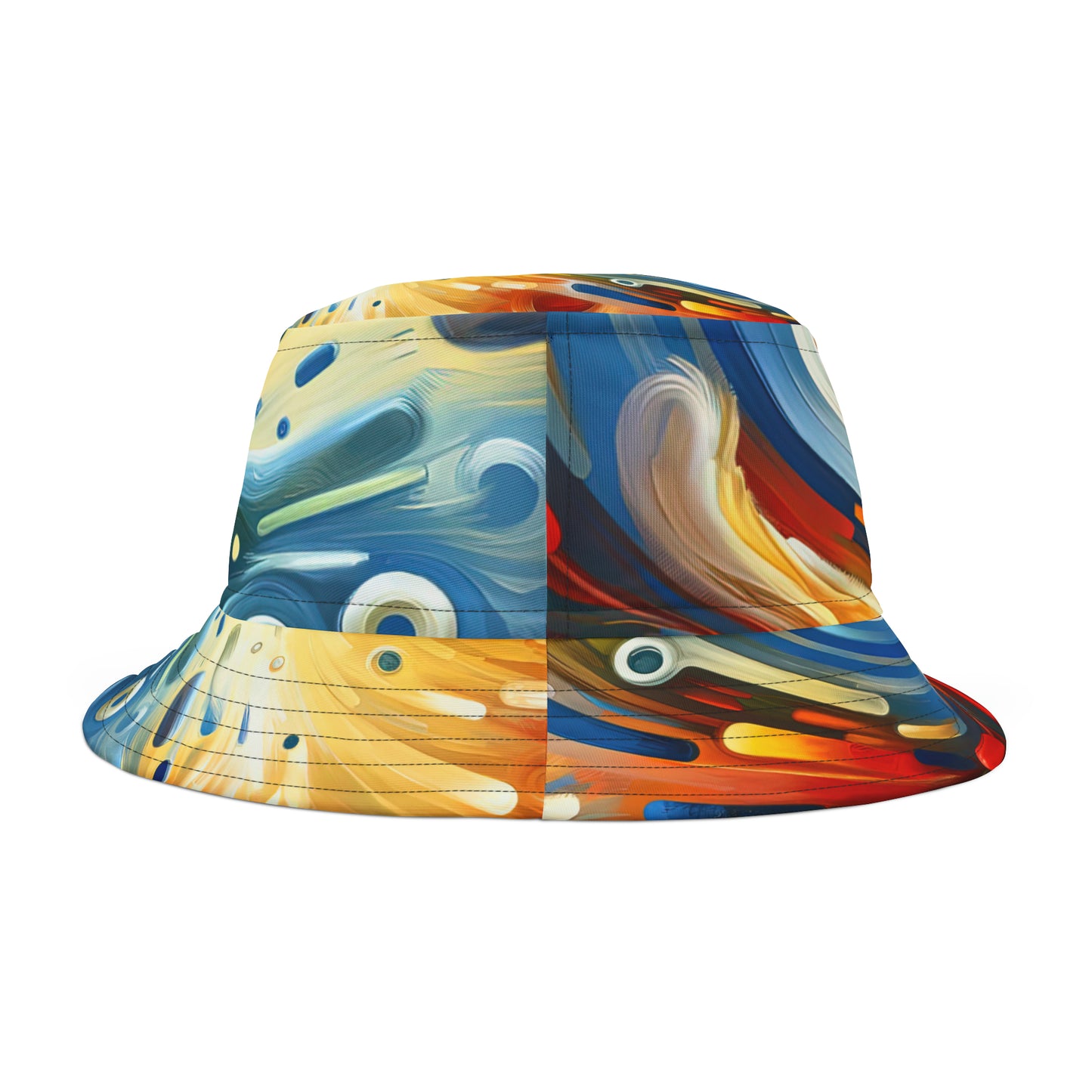 Swipe Connection Tachism Bucket Hat (AOP)