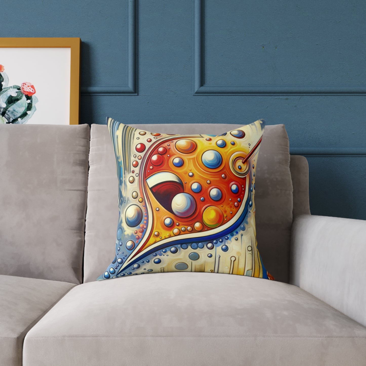 Humorous Dialogue Gateway Spun Polyester Pillow