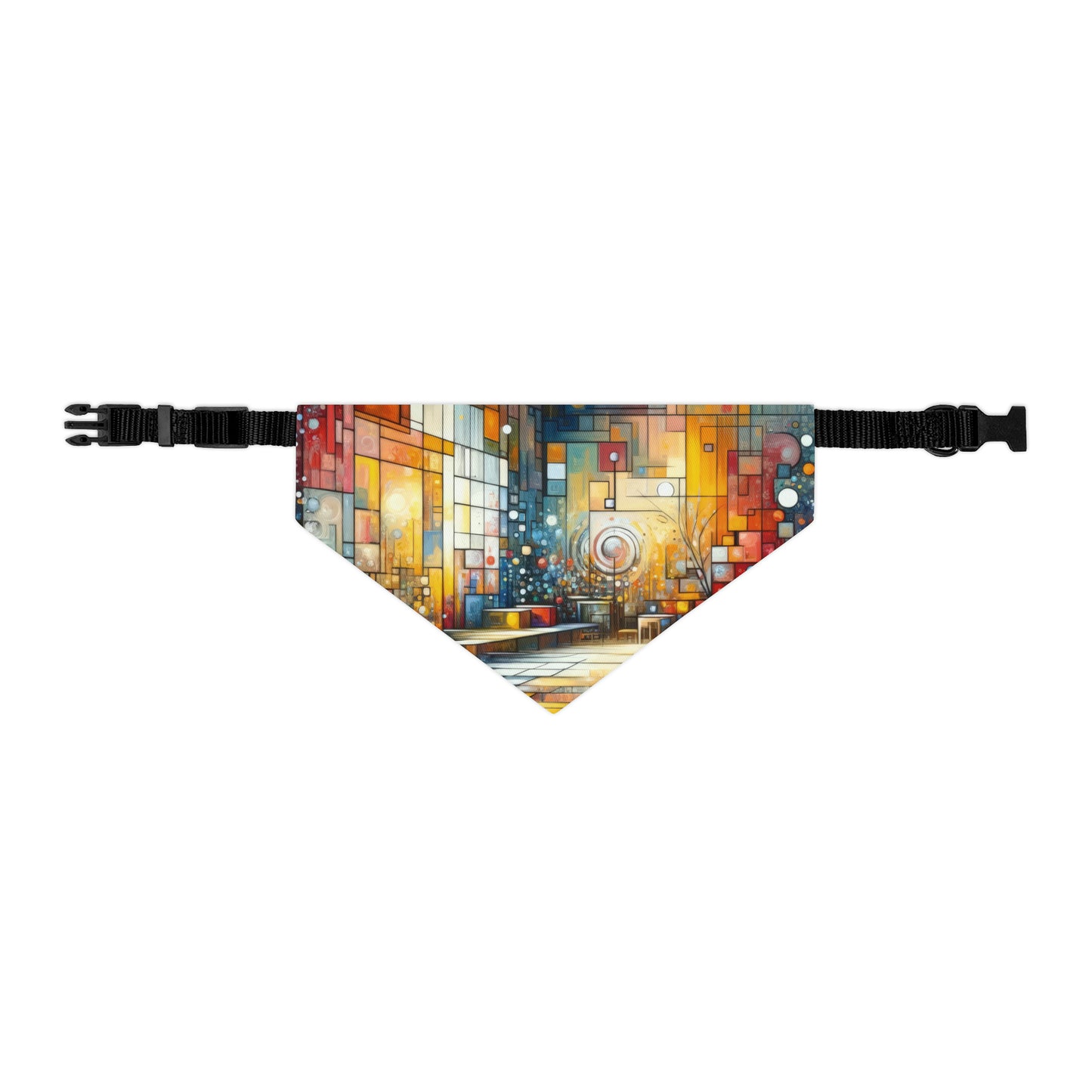 Reflective Habitation Art Pet Bandana Collar