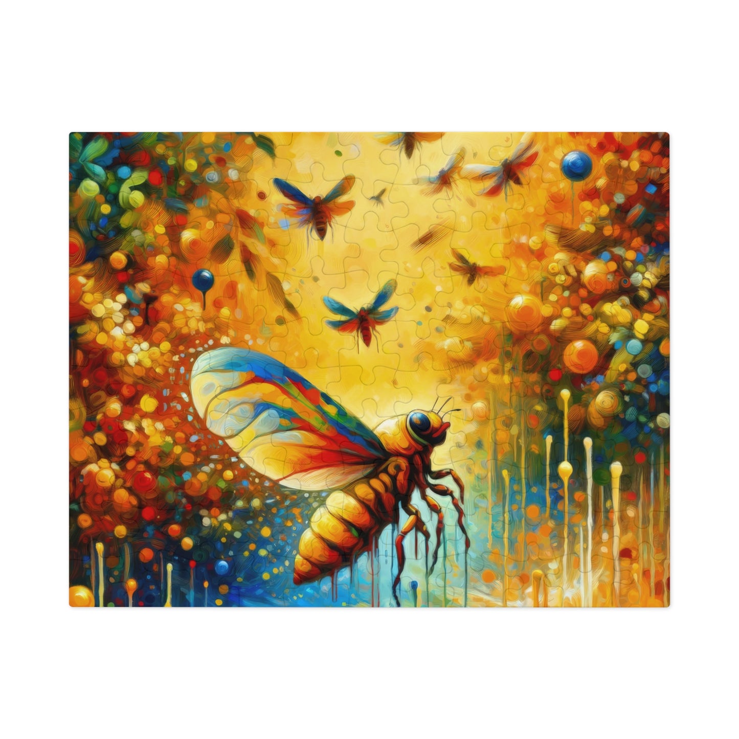 Seasonal Cicada Vibrance Jigsaw Puzzle (30, 110, 252, 500,1000-Piece)