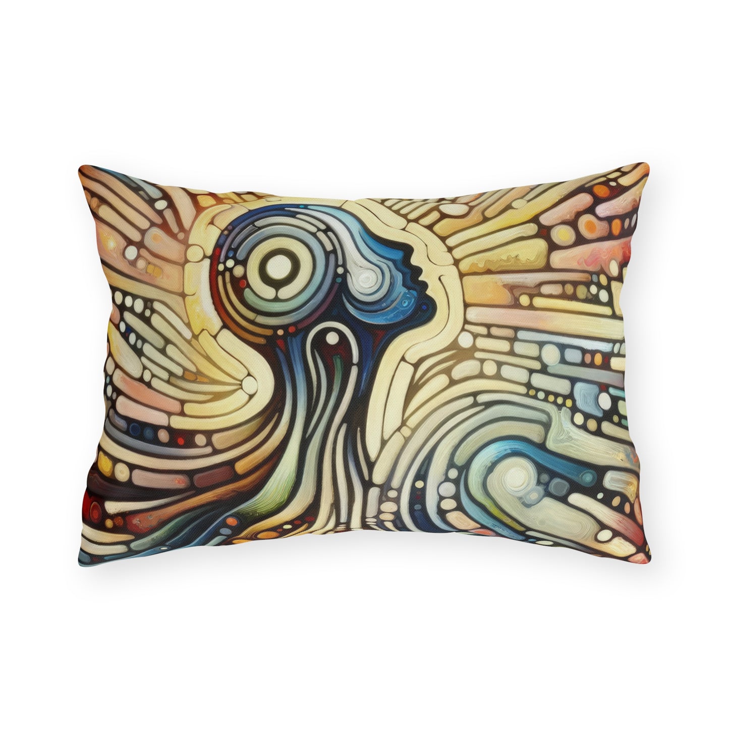 Inner Mosaic Kindness Outdoor Pillows