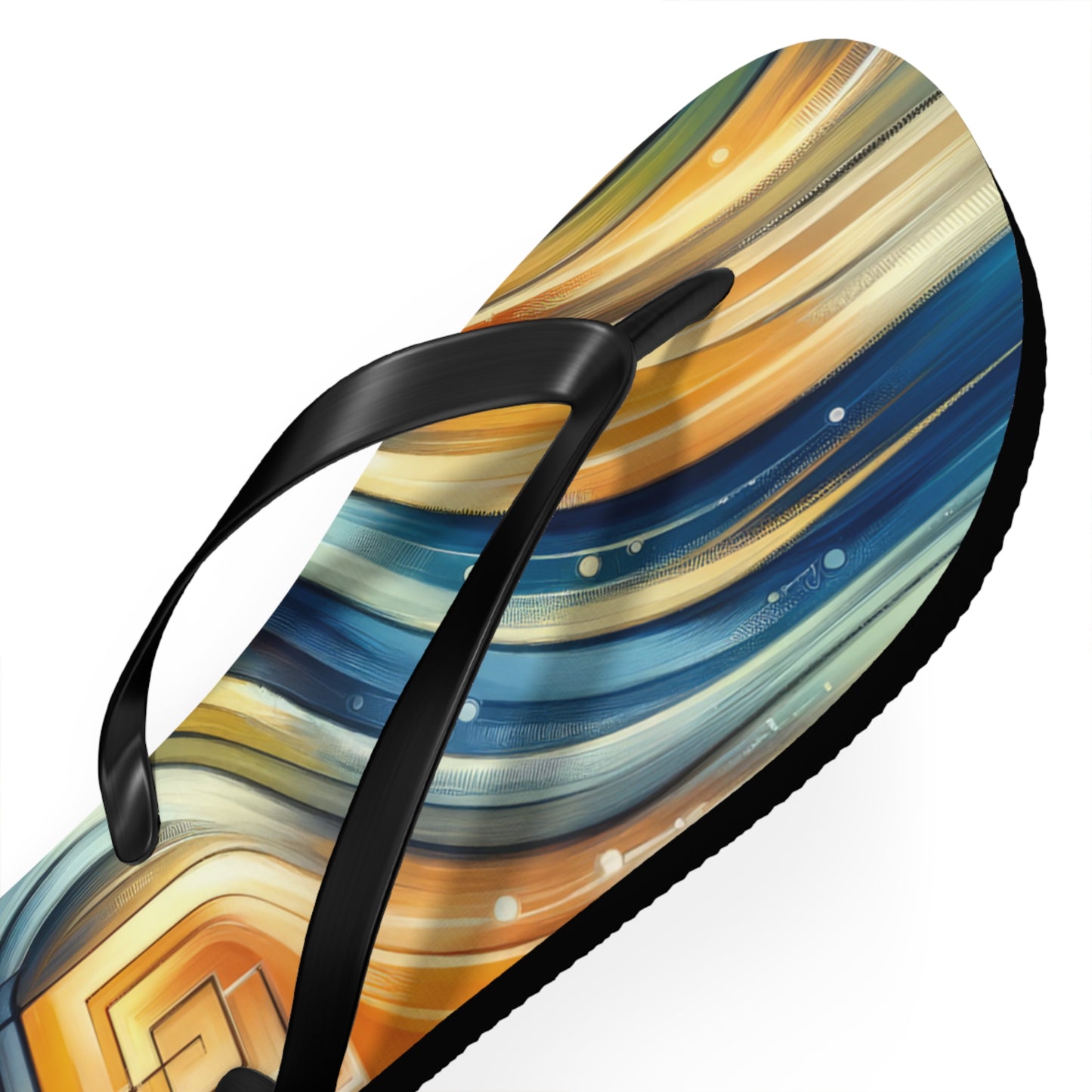Spiritual Tachism Connection Flip Flops