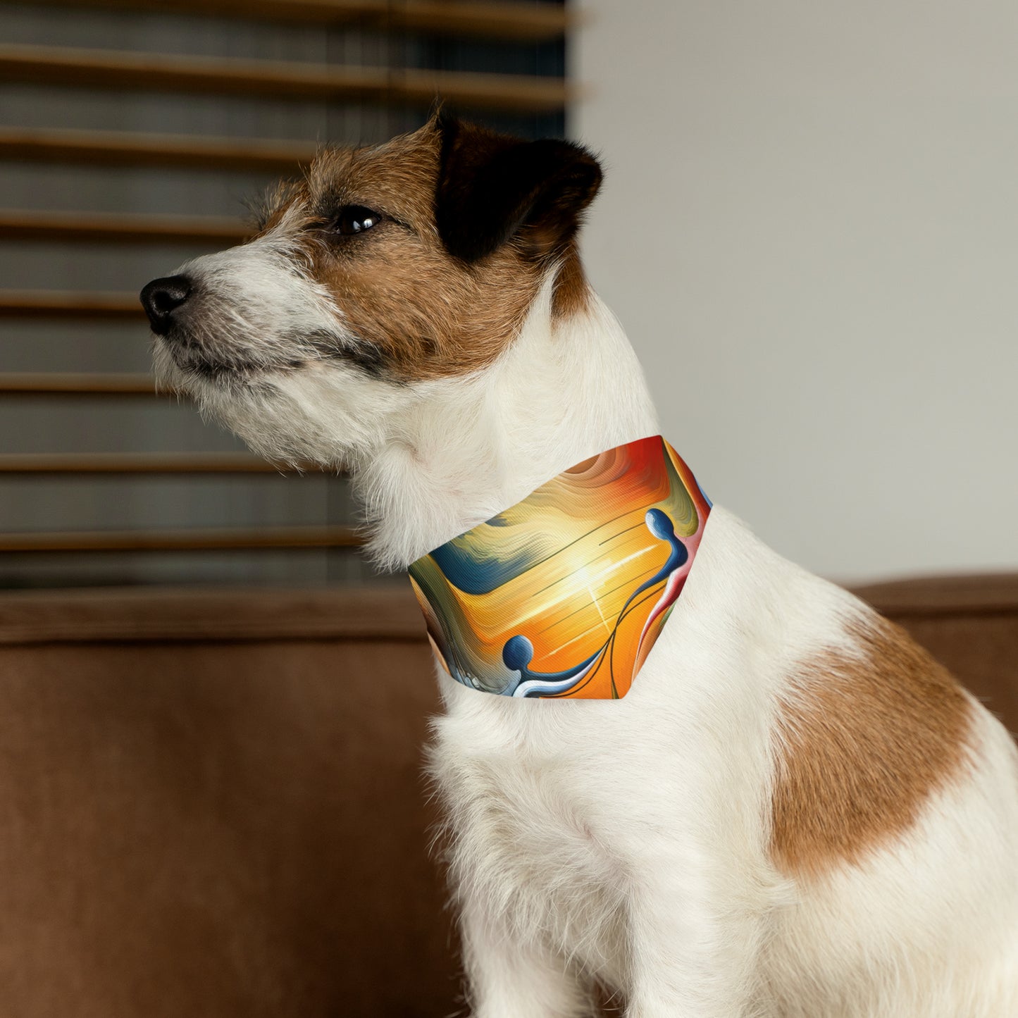 Empathetic Lifeline Abstract Pet Bandana Collar