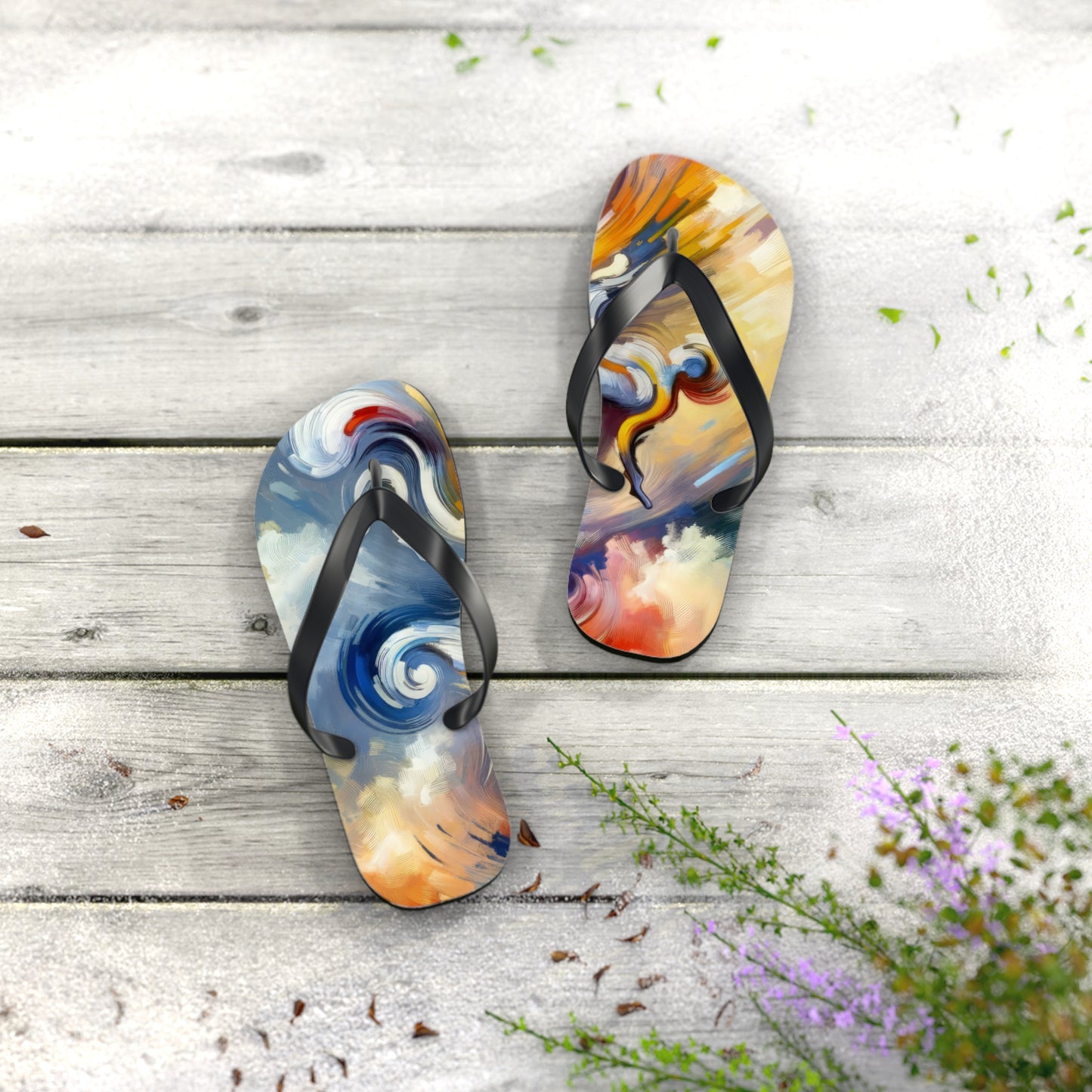 Dancing Disruption Tachism Flip Flops