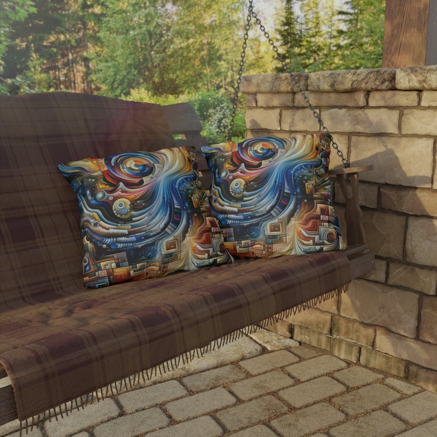 Awakening Spiral Empowerment Outdoor Pillows