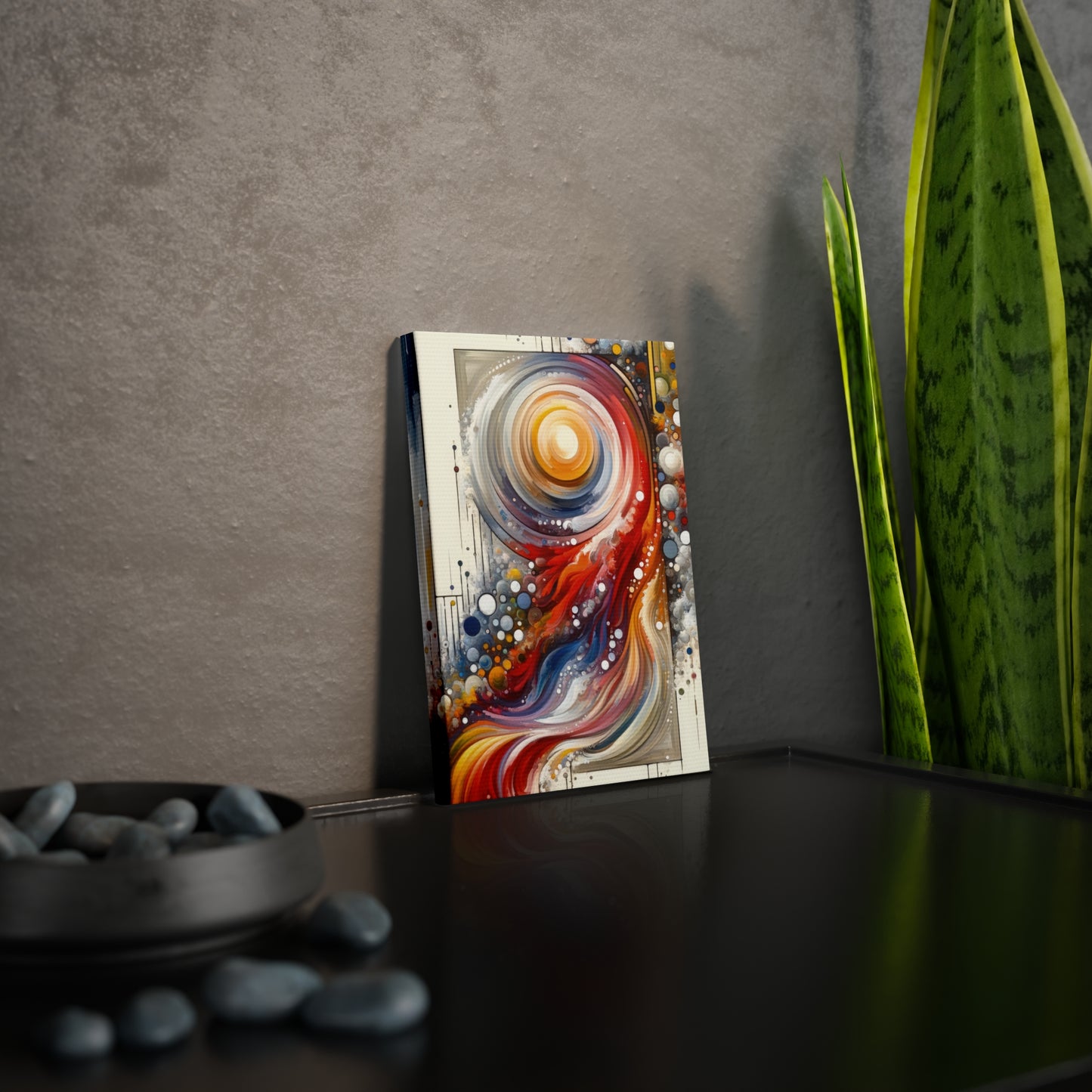 Harmonic Swirl Elegance Canvas Photo Tile