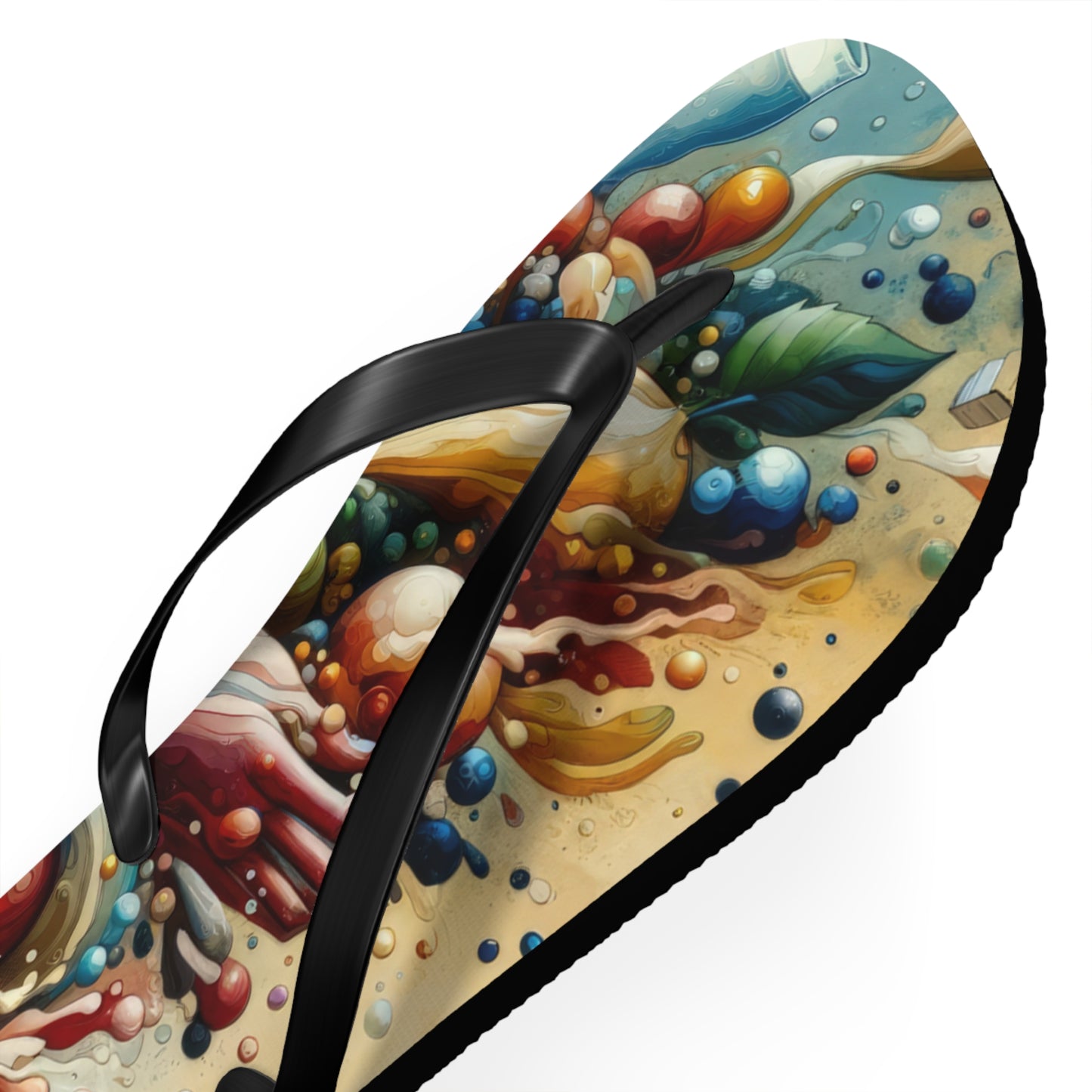Nourishing Tachism Symphony Flip Flops