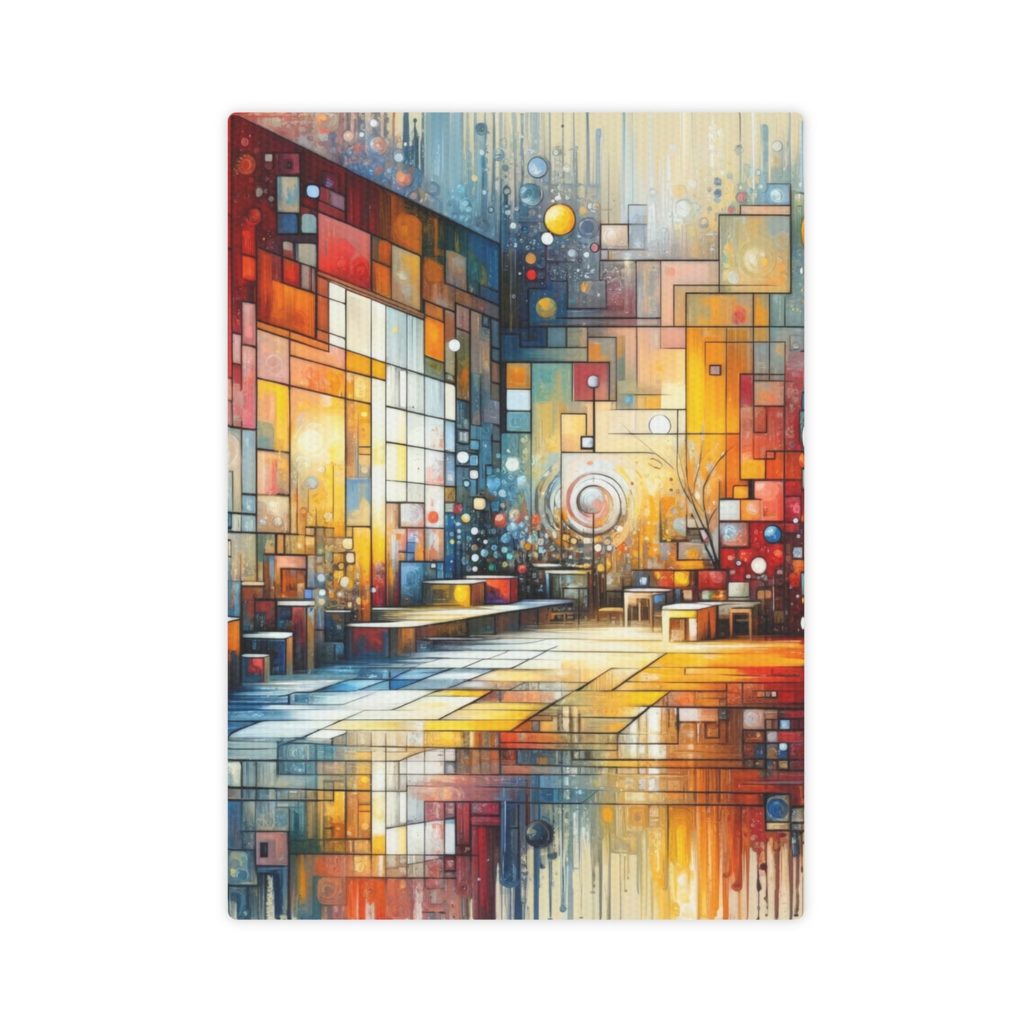 Reflective Habitation Art Canvas Photo Tile