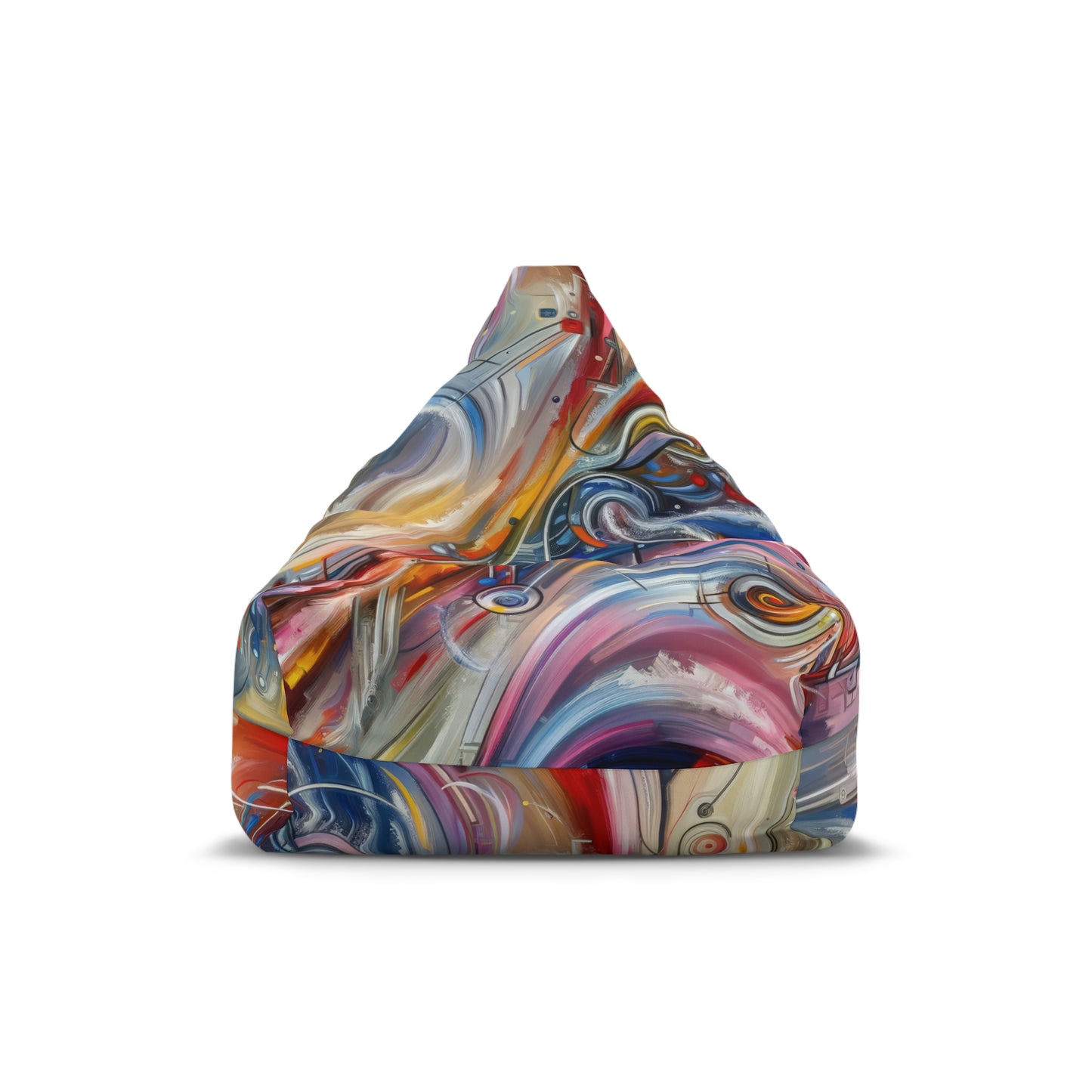 Interconnectivity Tachism Dynamics Bean Bag Chair Cover