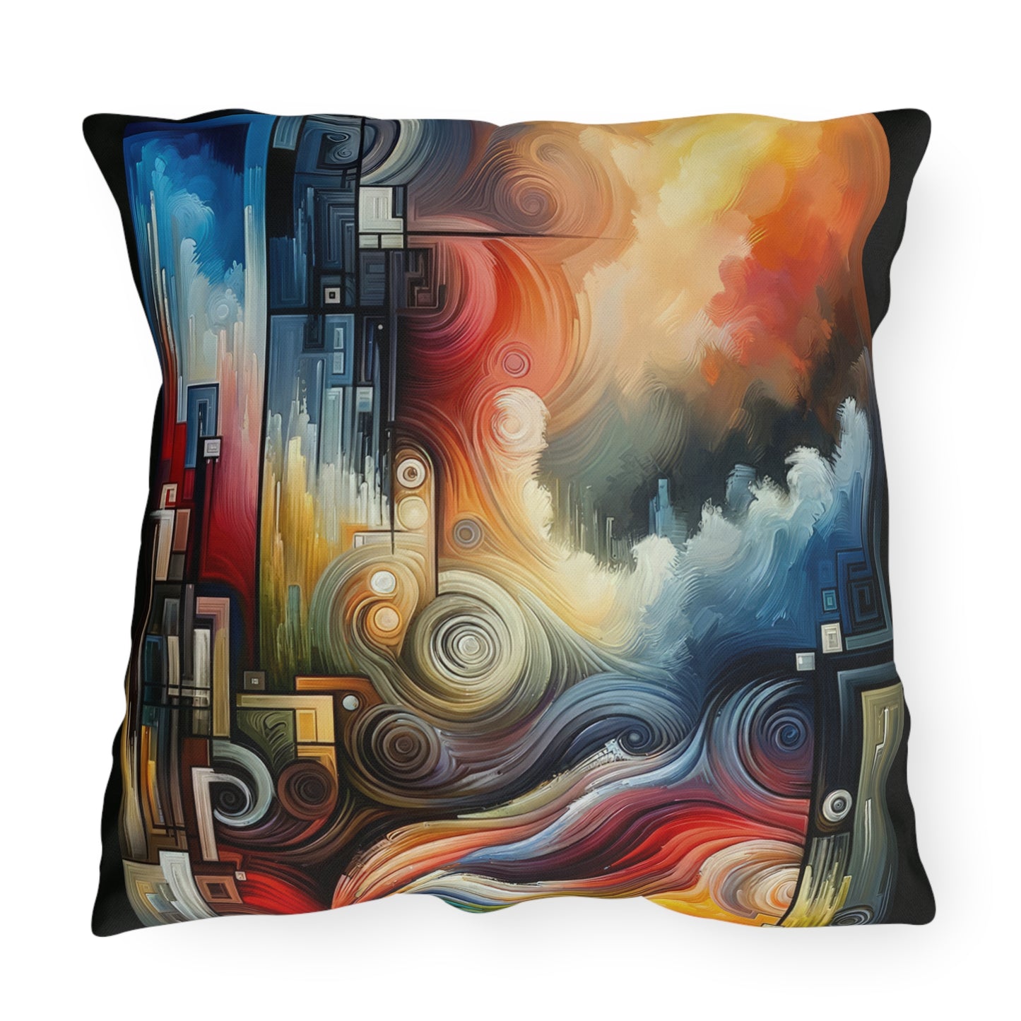 Tuning Essence Abstract Outdoor Pillows