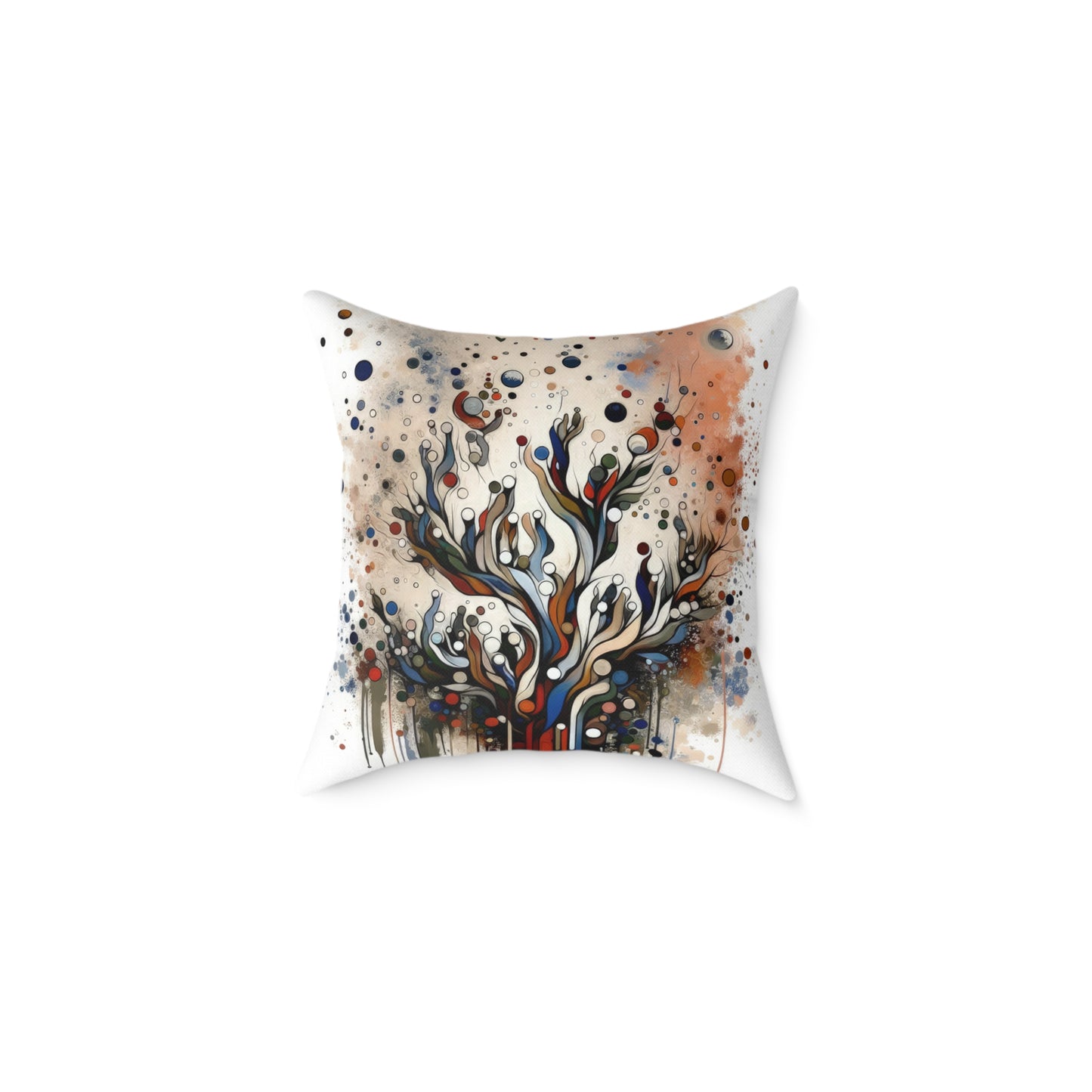Intentional Unity Splashes Spun Polyester Pillow
