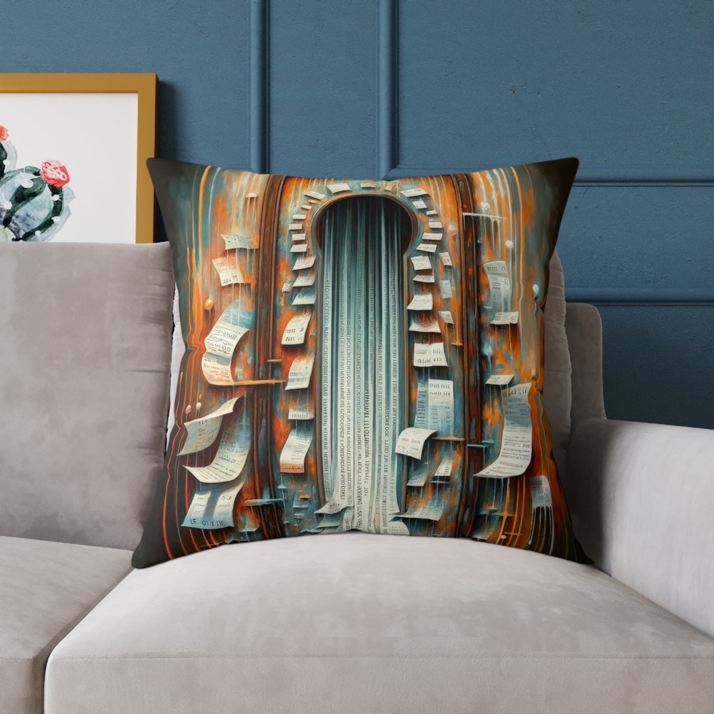 Illuminated Truths Mirror Spun Polyester Pillow