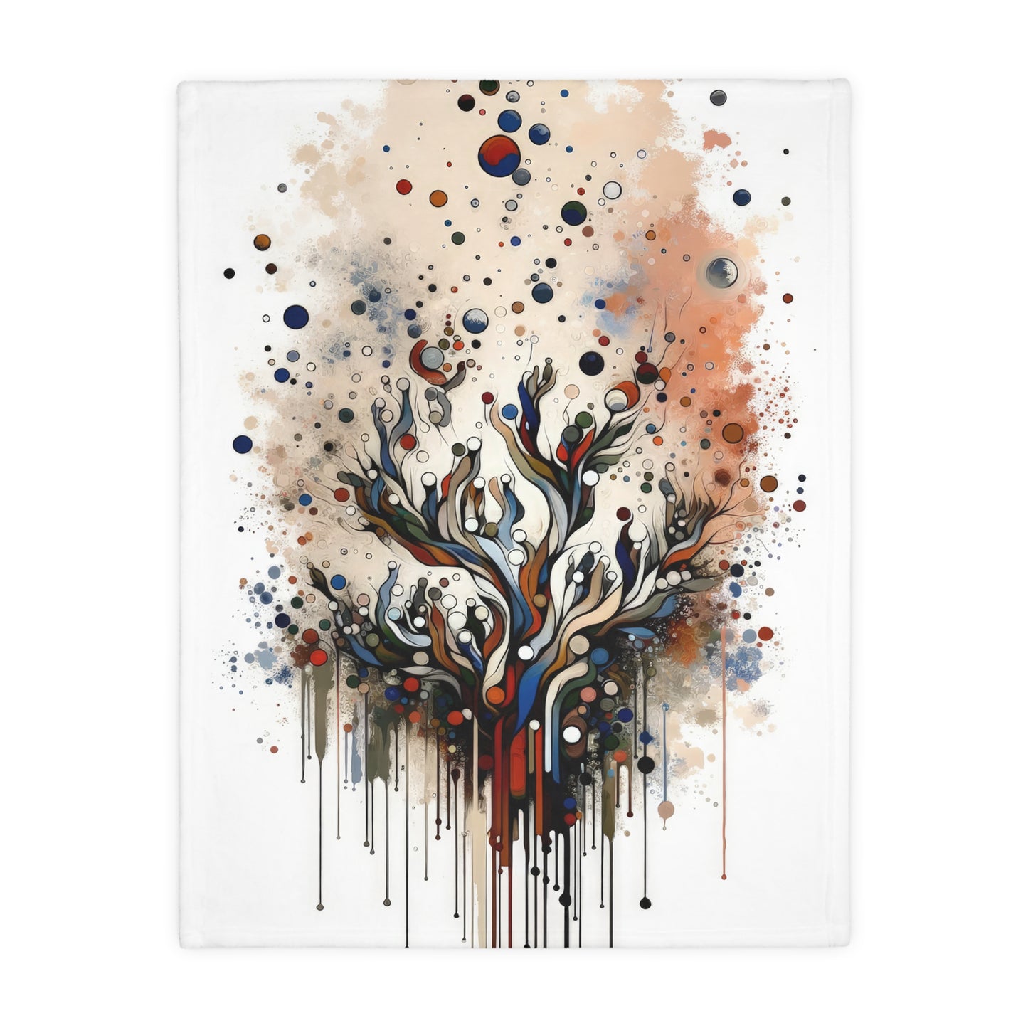Intentional Unity Splashes Velveteen Microfiber Blanket (Two-sided print)