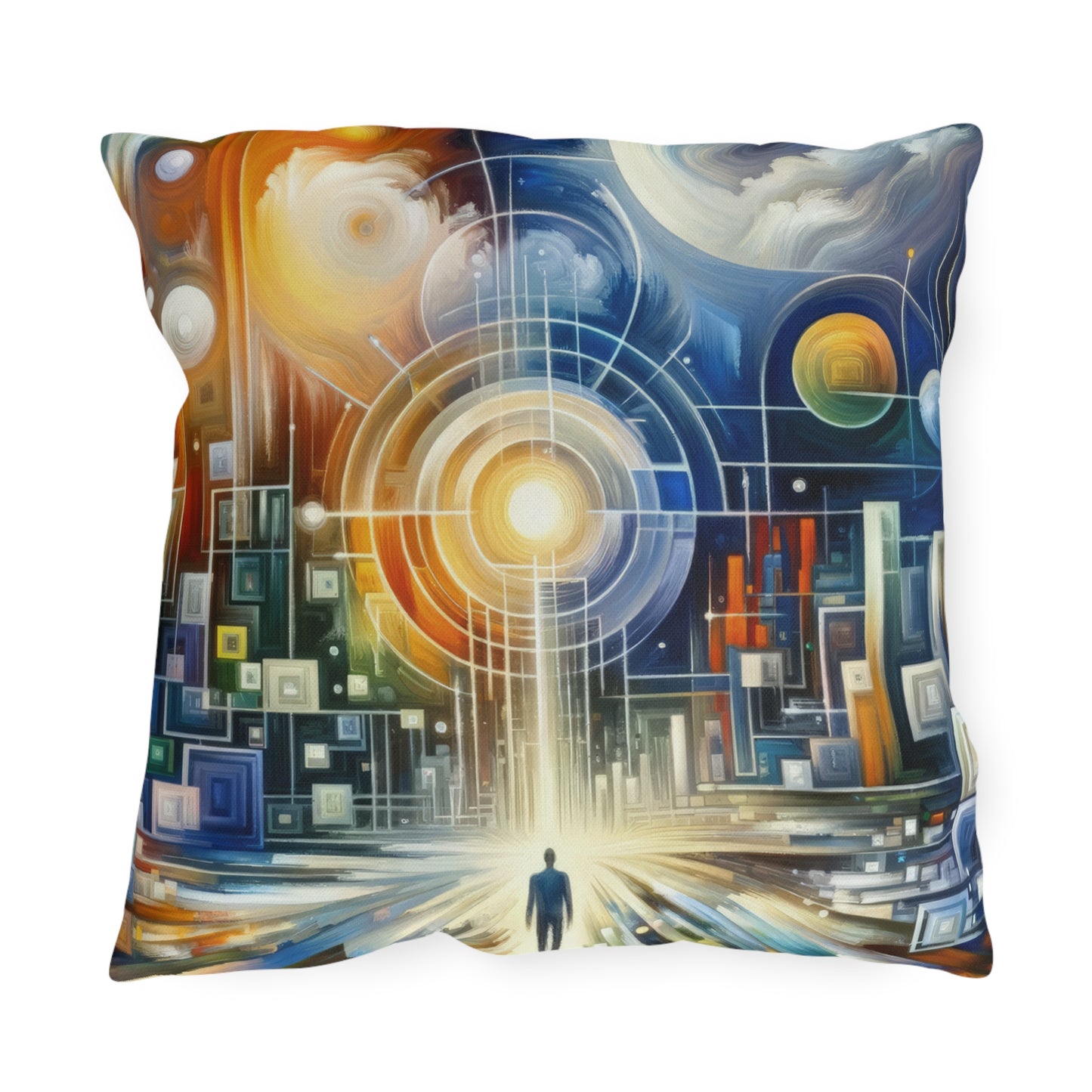 Mindful Megabyte Convergence Outdoor Pillows