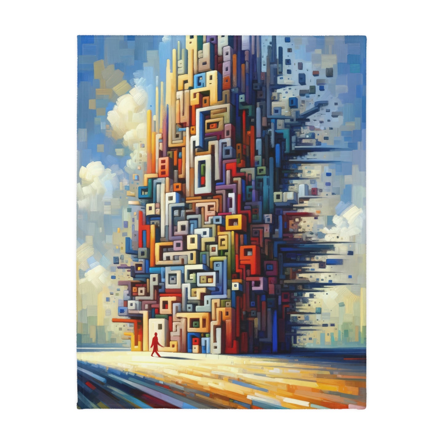 Architectural Endeavor Tapestry Velveteen Microfiber Blanket (Two-sided print)