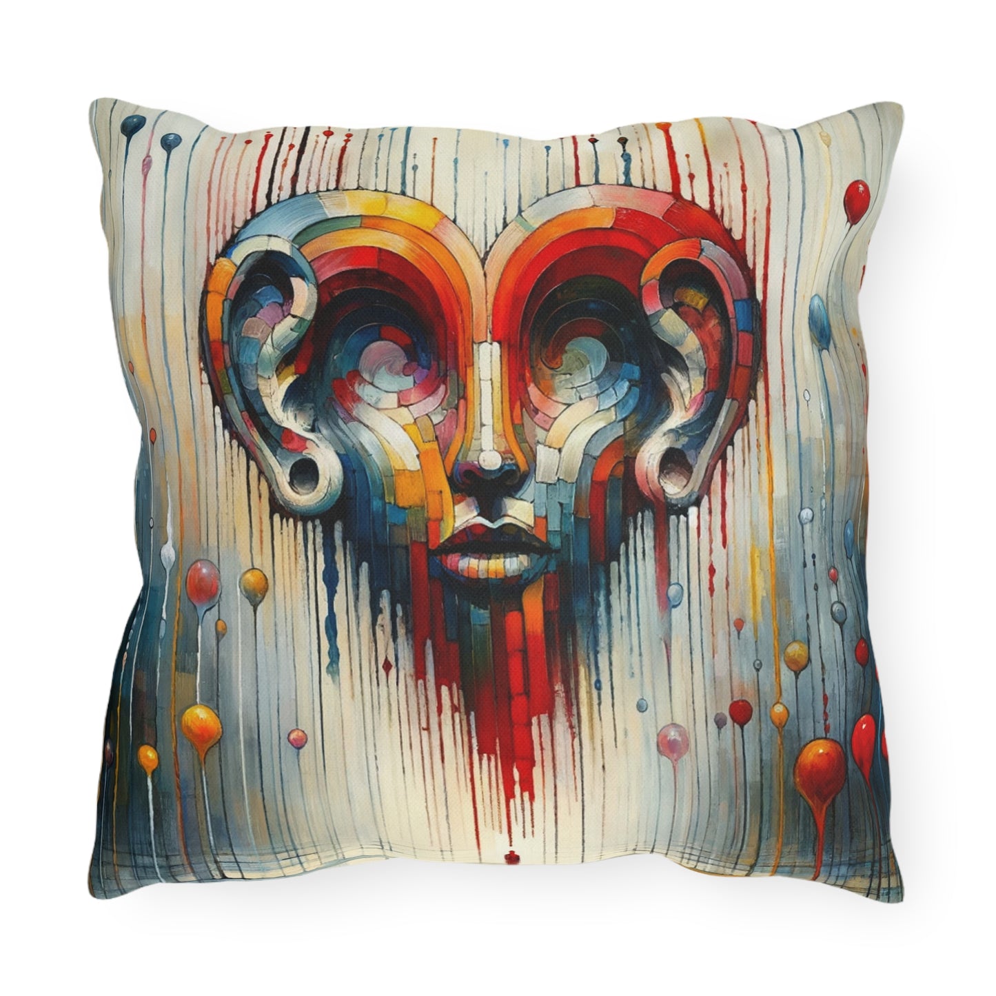 Ears Heart Expression Outdoor Pillows
