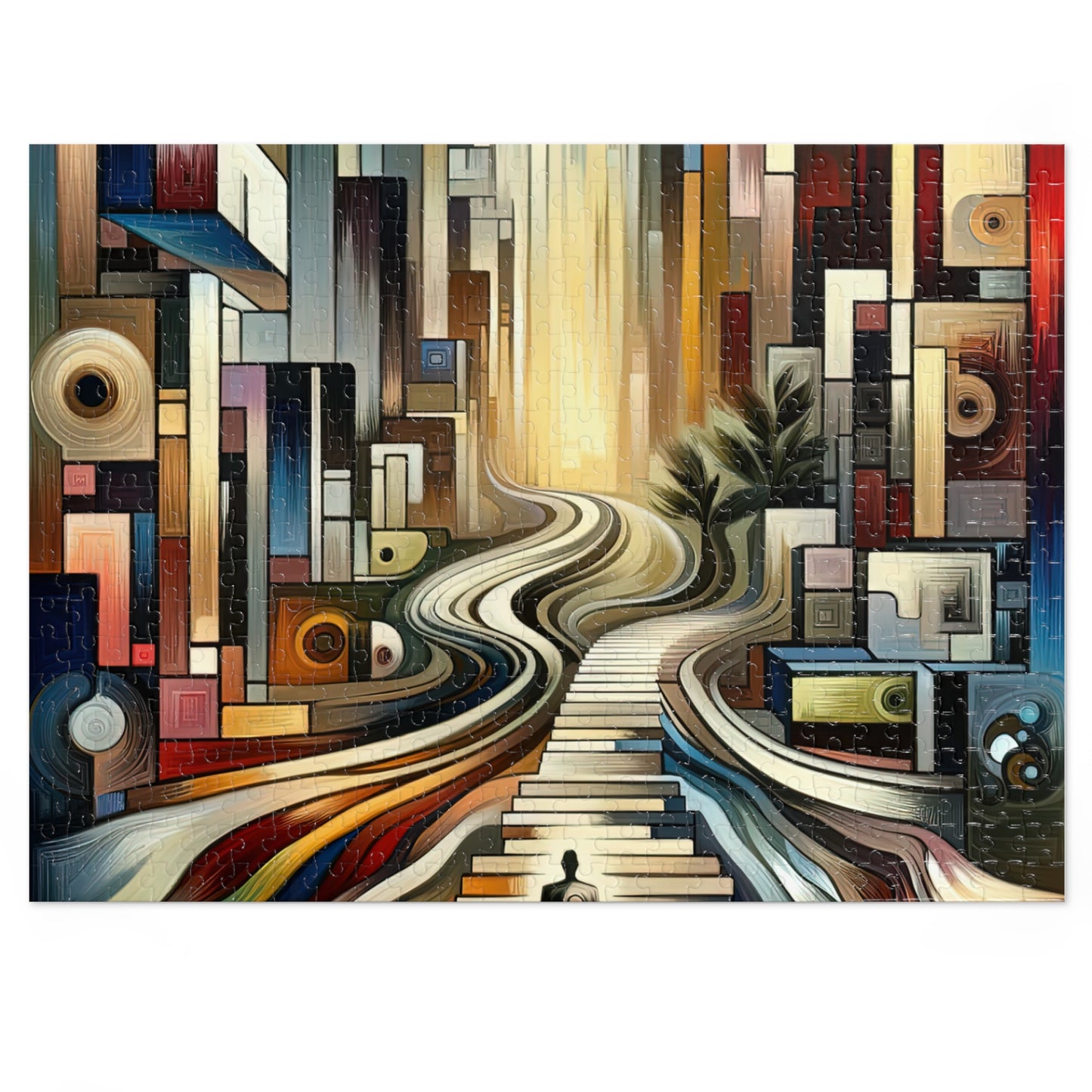 Relatable Journey Abstraction Jigsaw Puzzle (30, 110, 252, 500,1000-Piece)