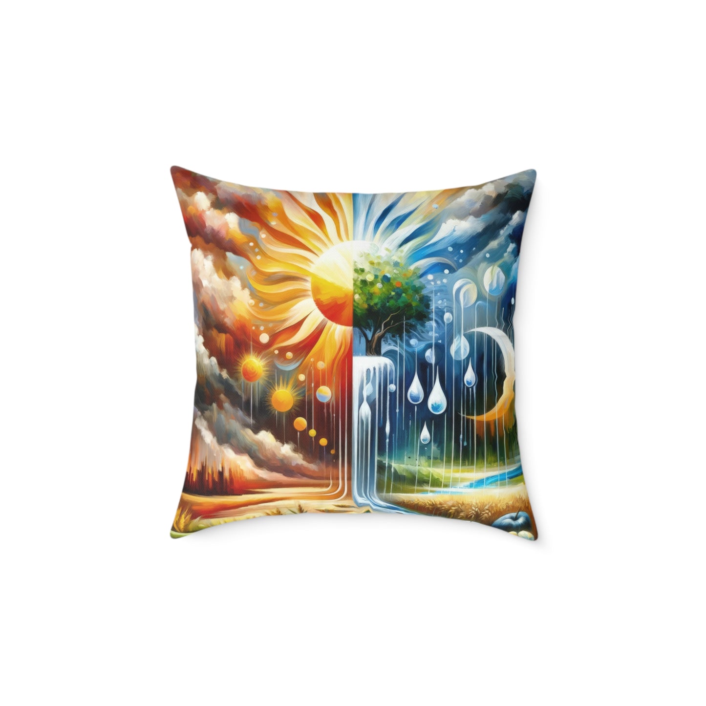 Sunshine Harvest Journey Spun Polyester Pillow