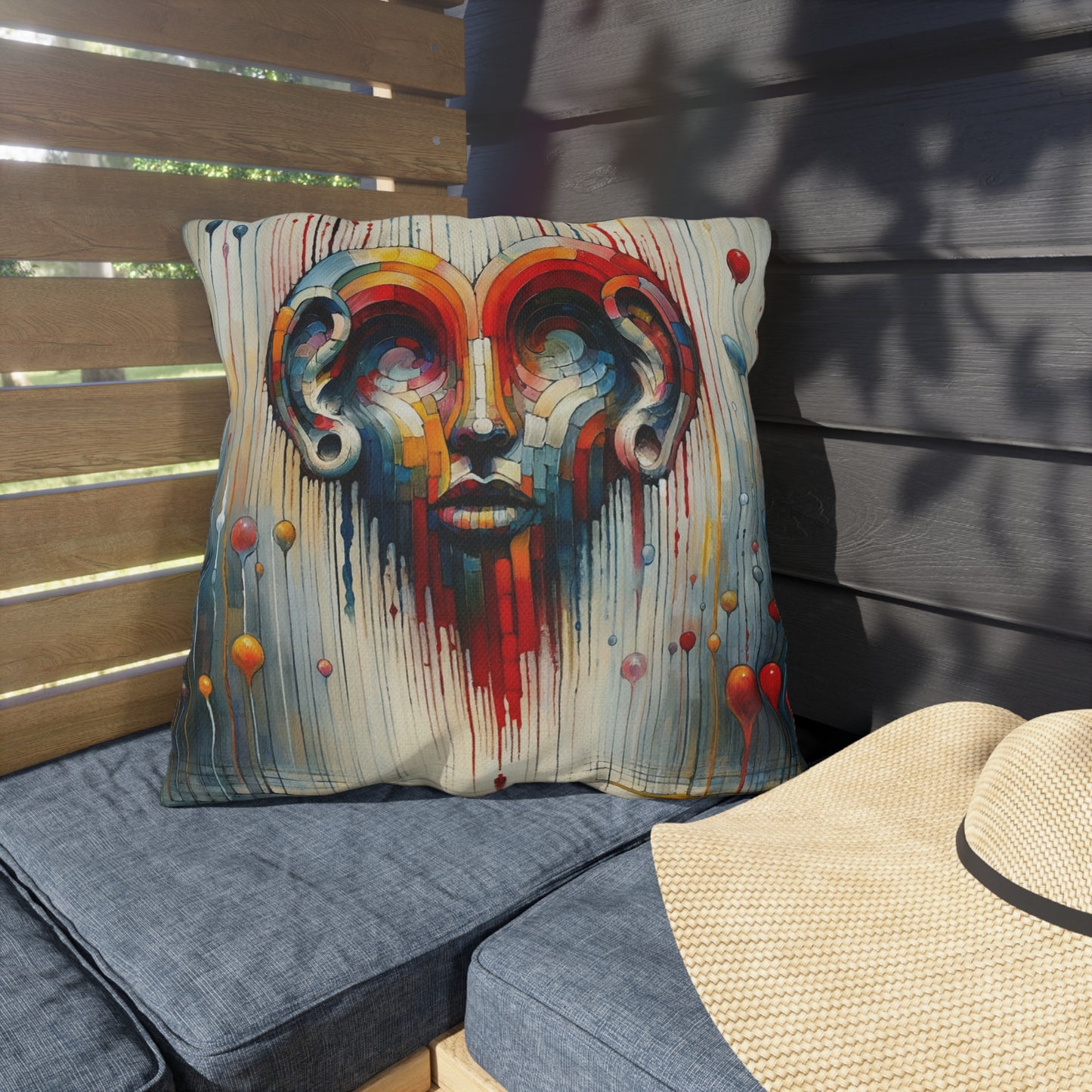Ears Heart Expression Outdoor Pillows