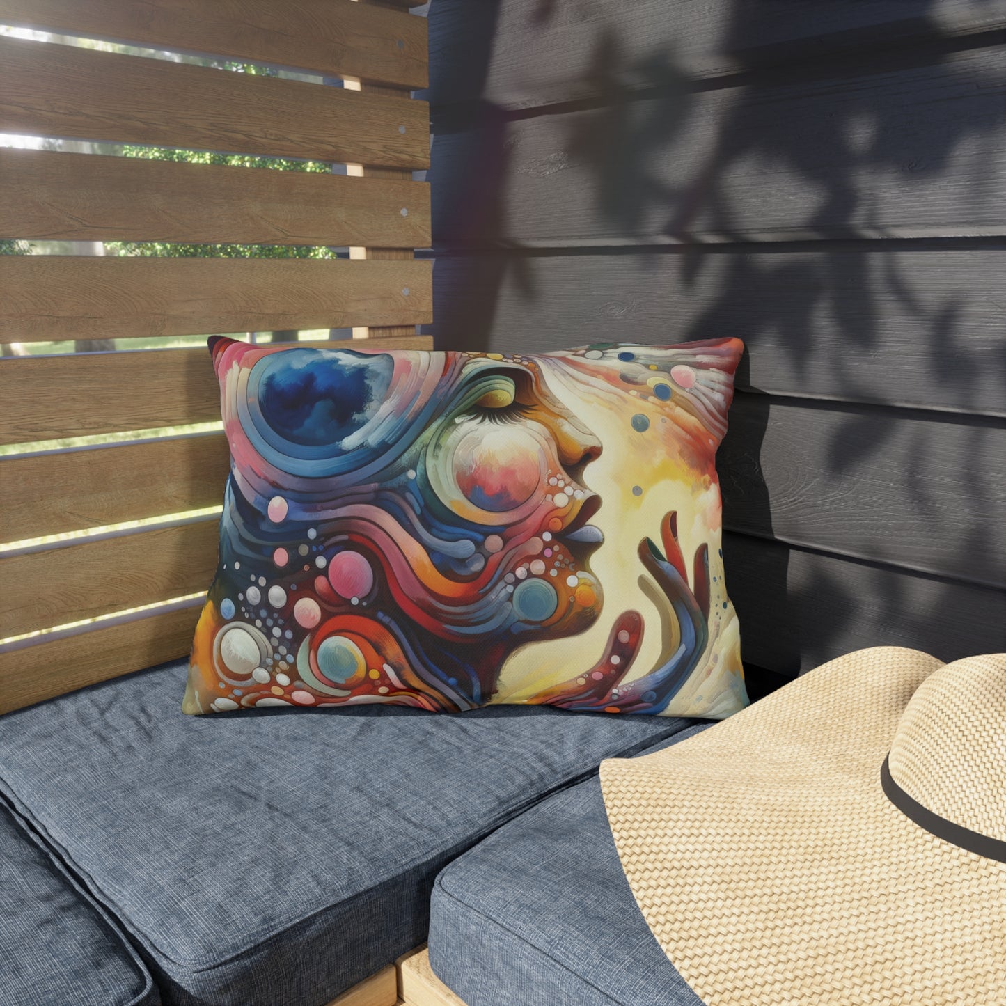 Mindful Melody Harmony Outdoor Pillows