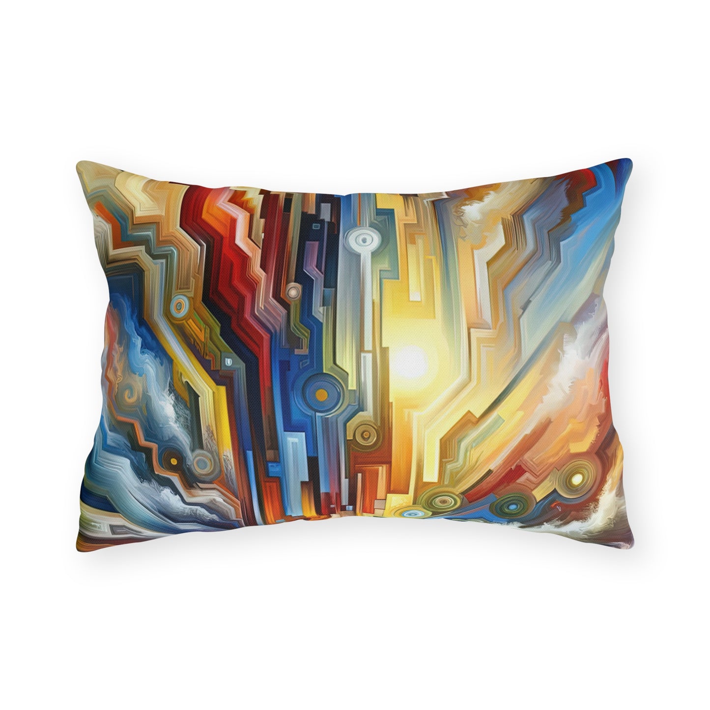 Unity Abstract Vibrancy Outdoor Pillows