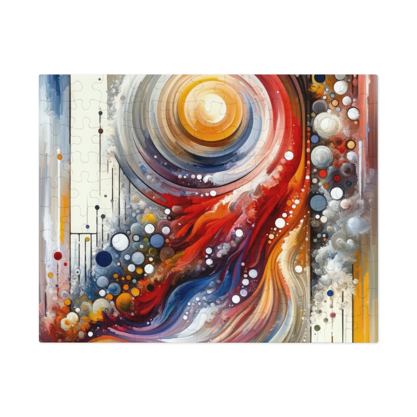 Harmonic Swirl Elegance Jigsaw Puzzle (30, 110, 252, 500,1000-Piece)