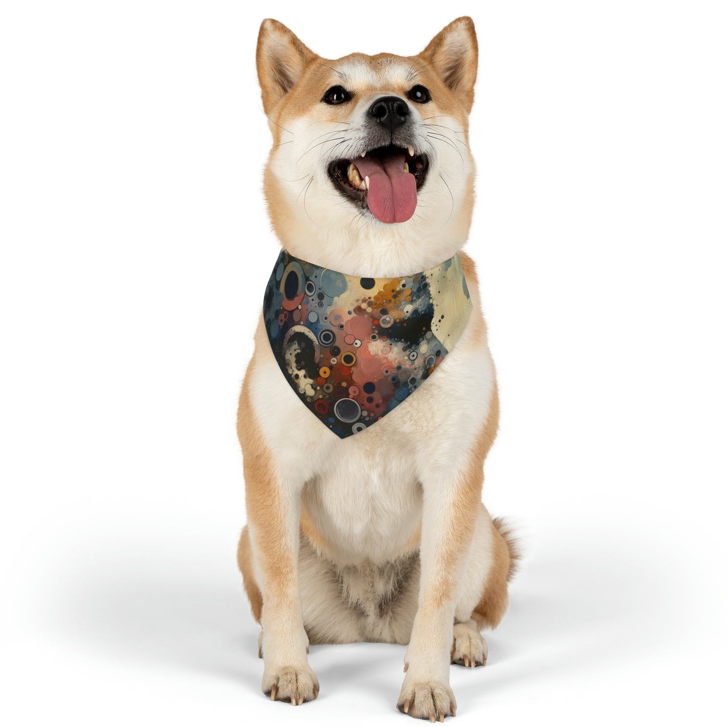 Reflective Tachism Contemplation Pet Bandana Collar