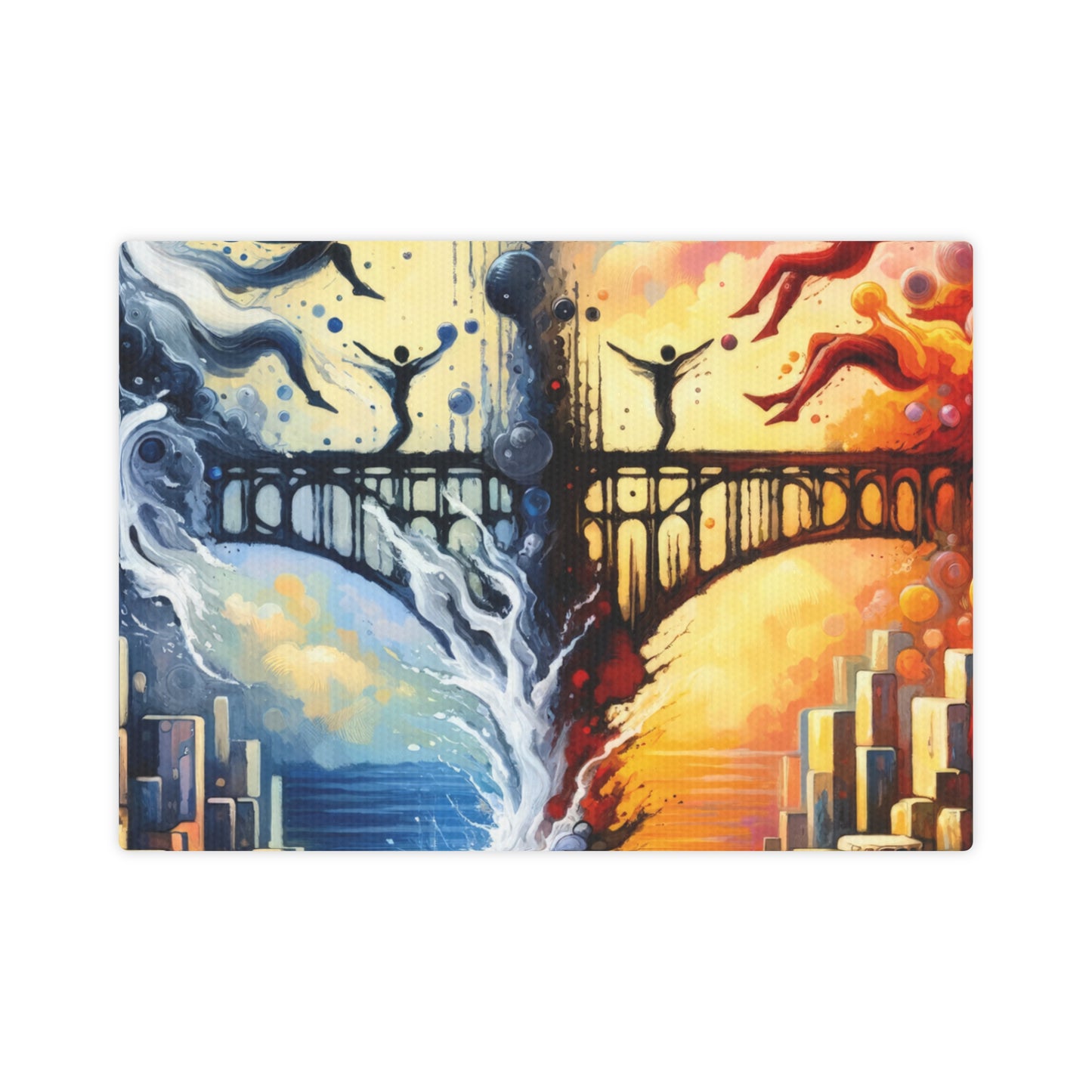 Faithful Diving Bridges Canvas Photo Tile