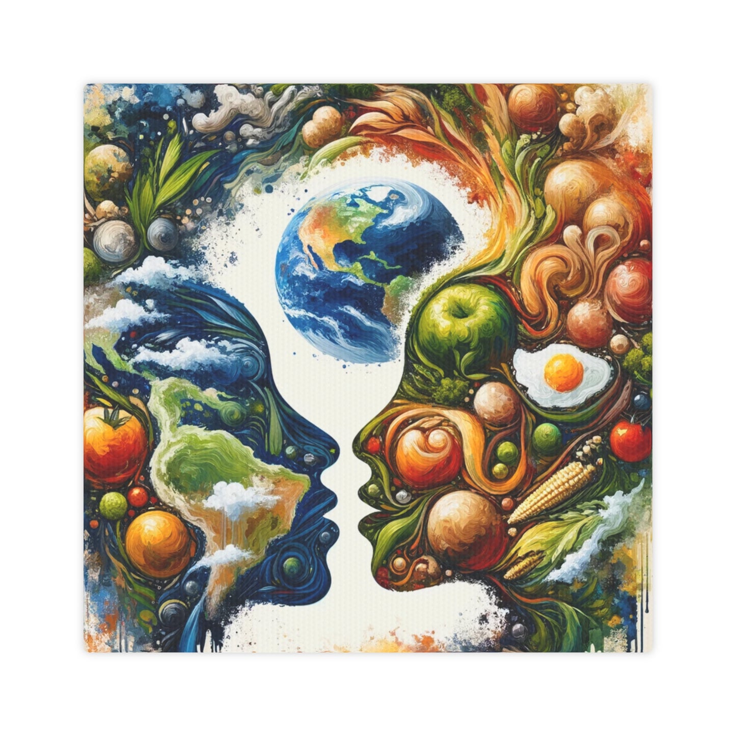 Earthly Dialogue Feast Canvas Photo Tile